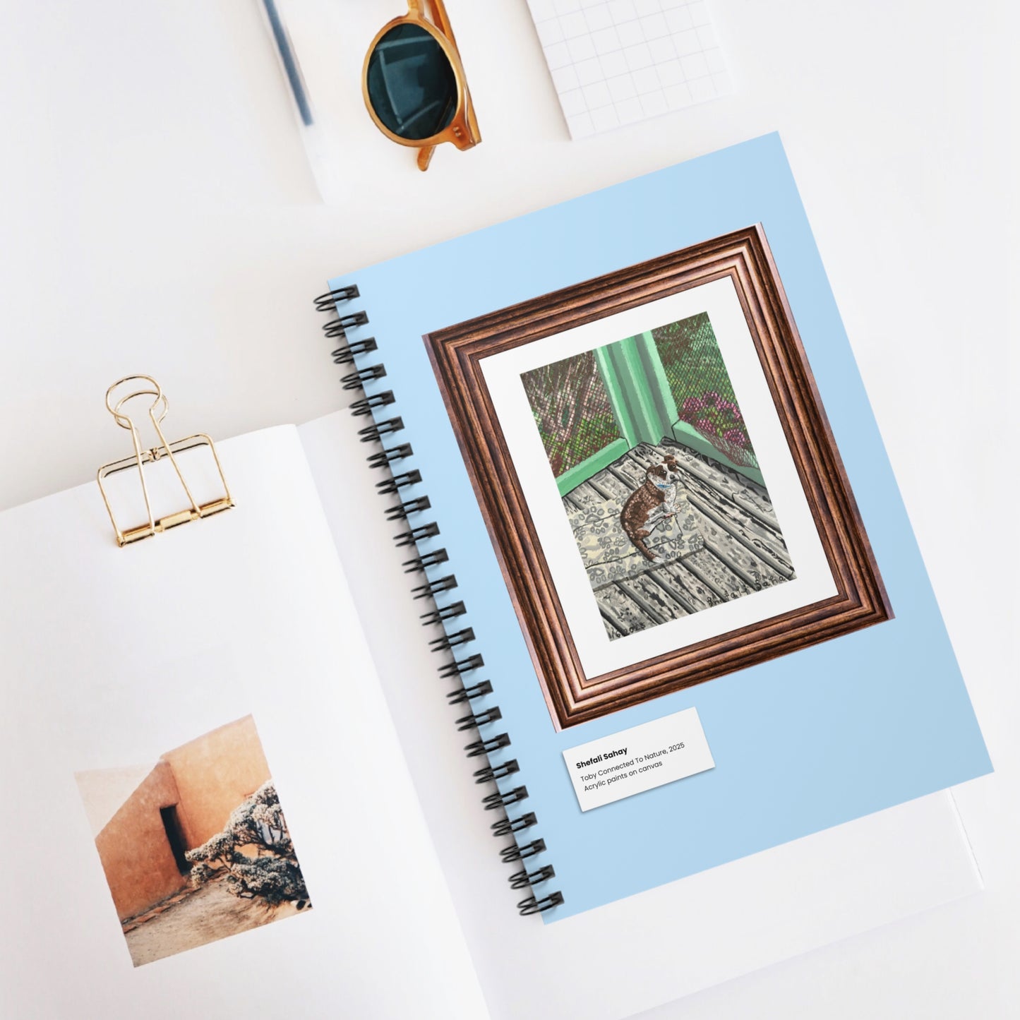 Toby Connected To Nature | Spiral Notebook - Ruled Line