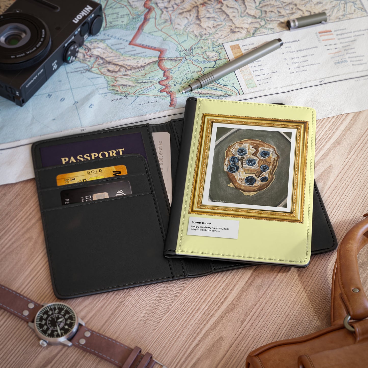 Happy Blueberry Pancake | Passport Cover