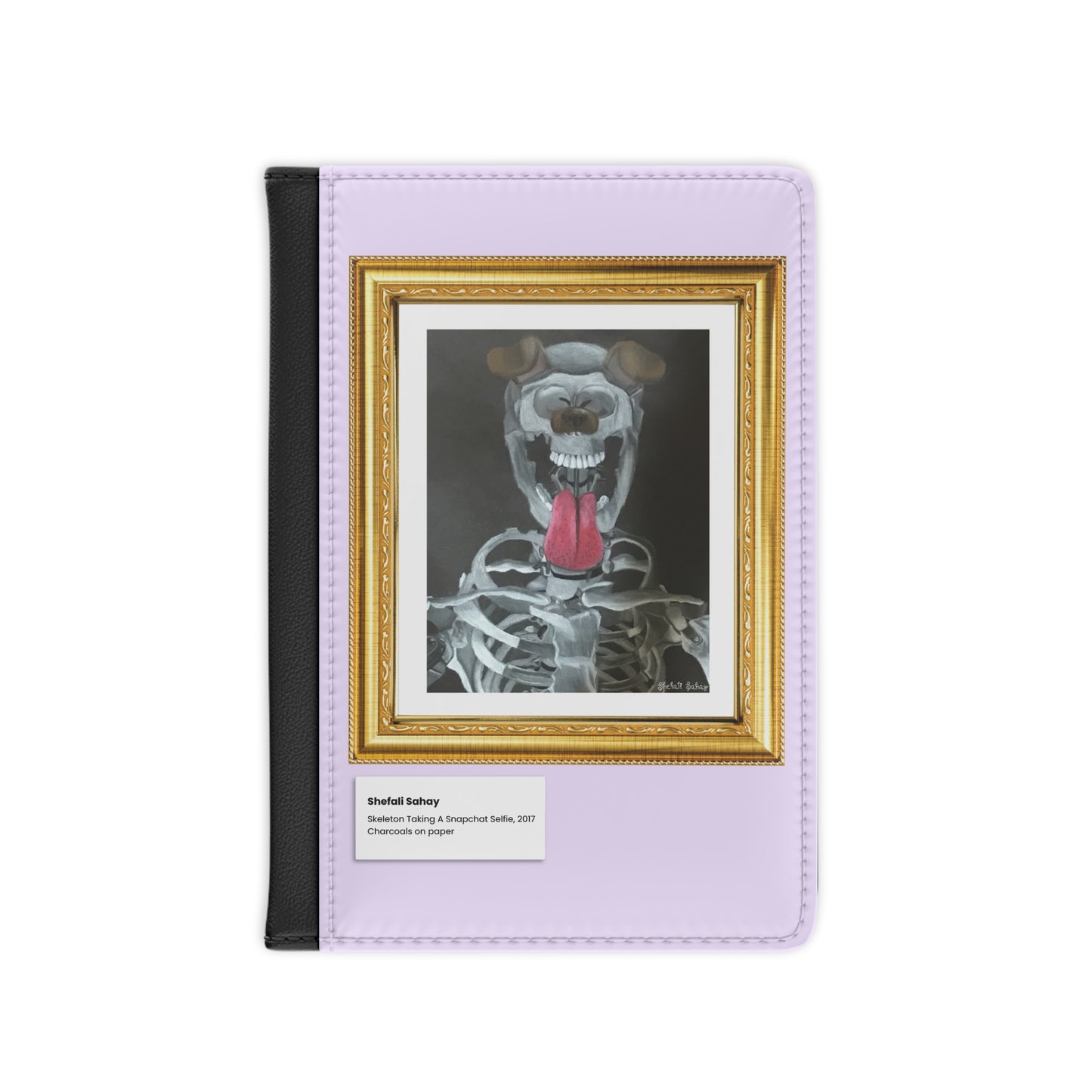 Skeleton Taking A Snapchat Selfie | Passport Cover