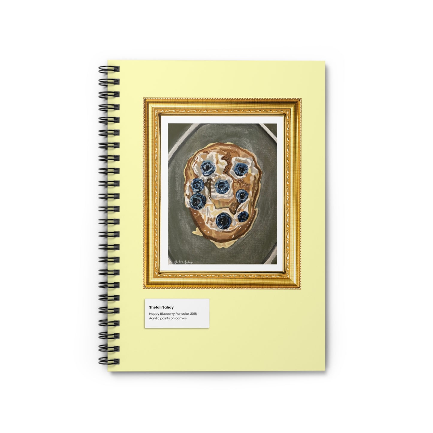 Happy Blueberry Pancake | Spiral Notebook - Ruled Line