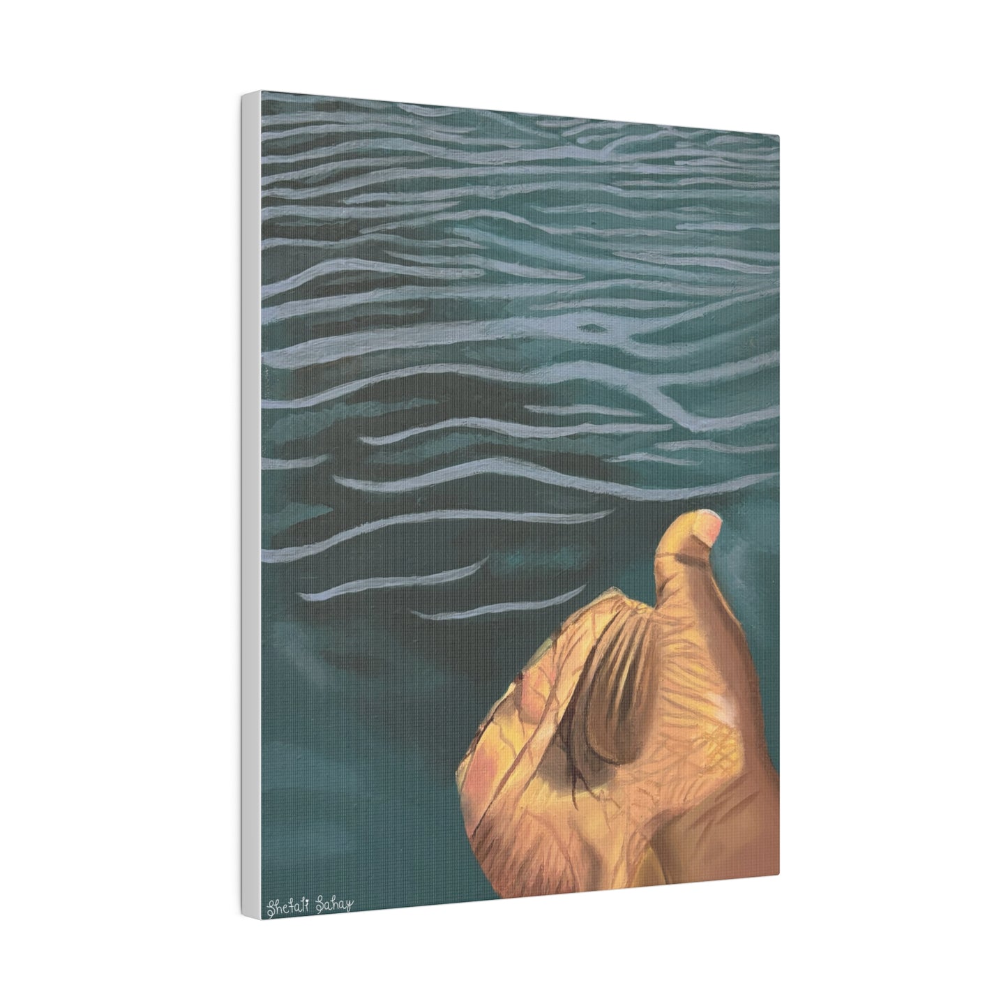 Hand In The Water | Matte Canvas, Stretched, 0.75"