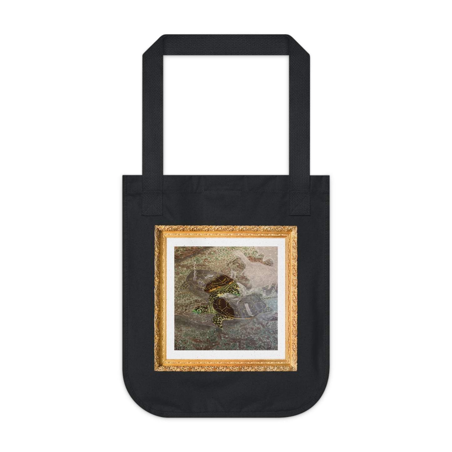 Turtles Budding Each Other | Organic Canvas Tote Bag