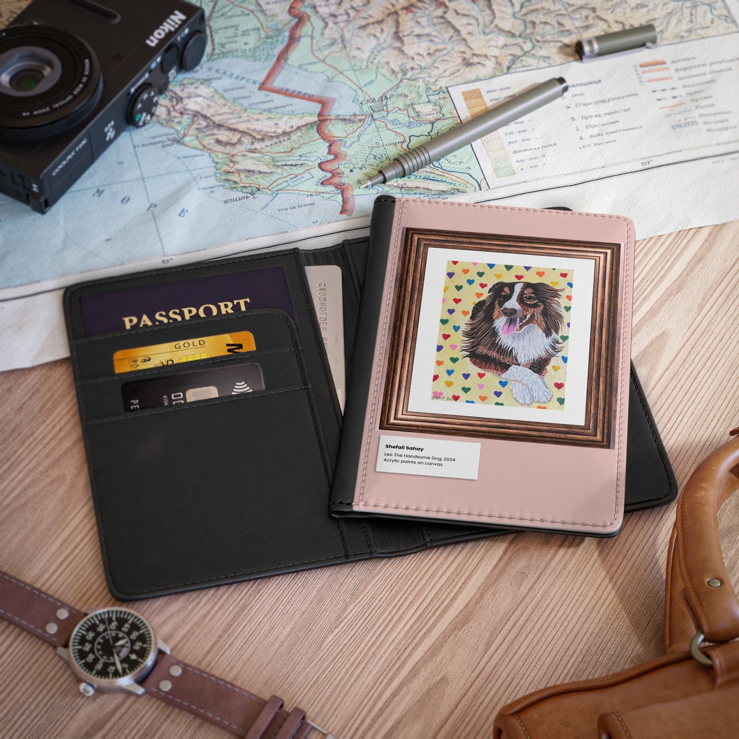 Leo The Handsome Dog | Passport Cover
