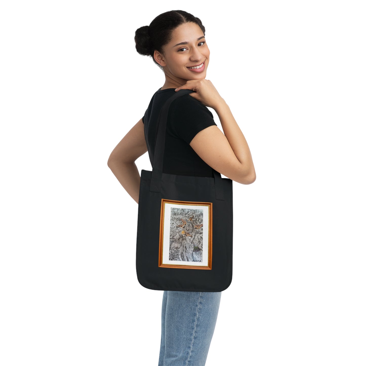 The Bread Catcher Game | Organic Canvas Tote Bag