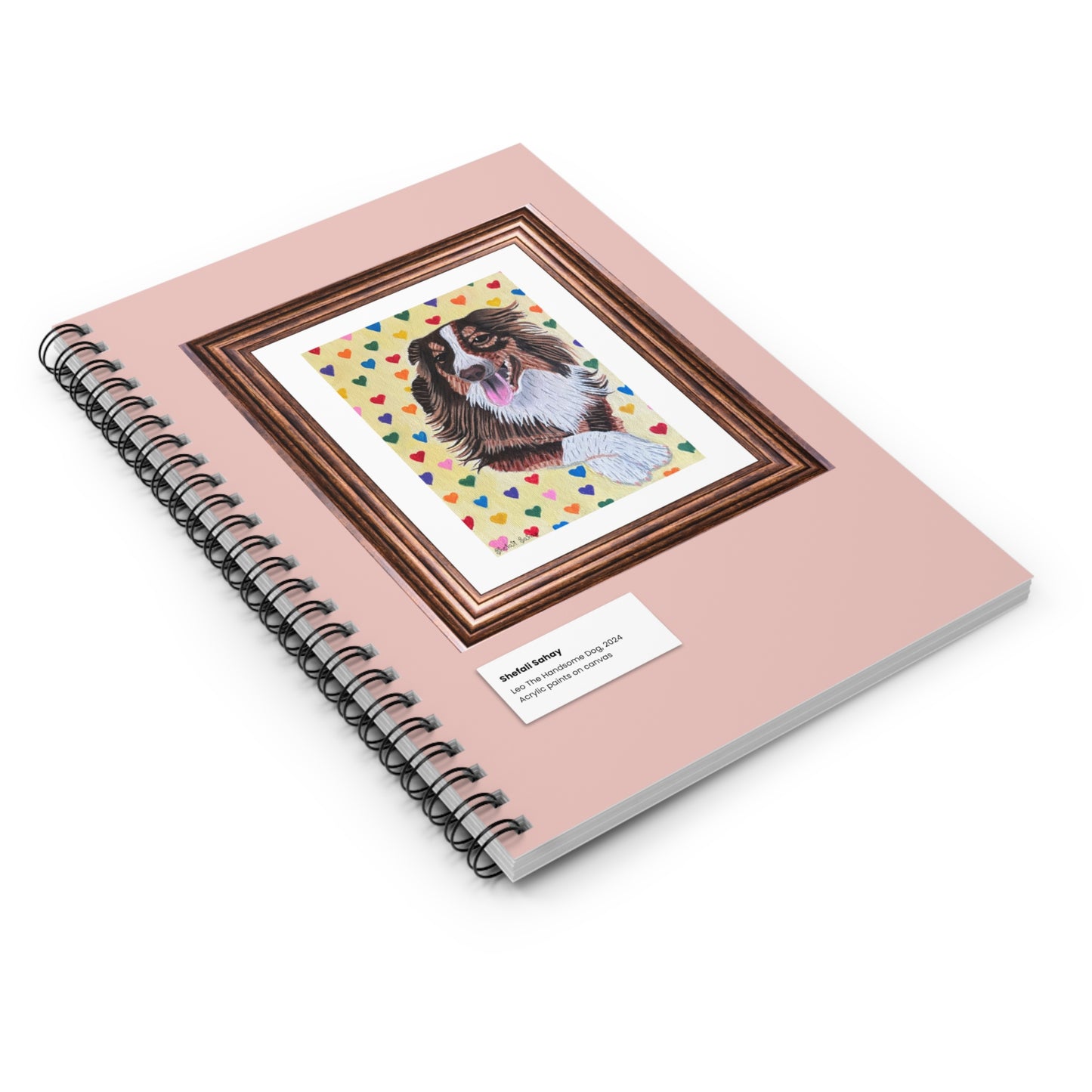Leo The Handsome Dog | Spiral Notebook - Ruled Line