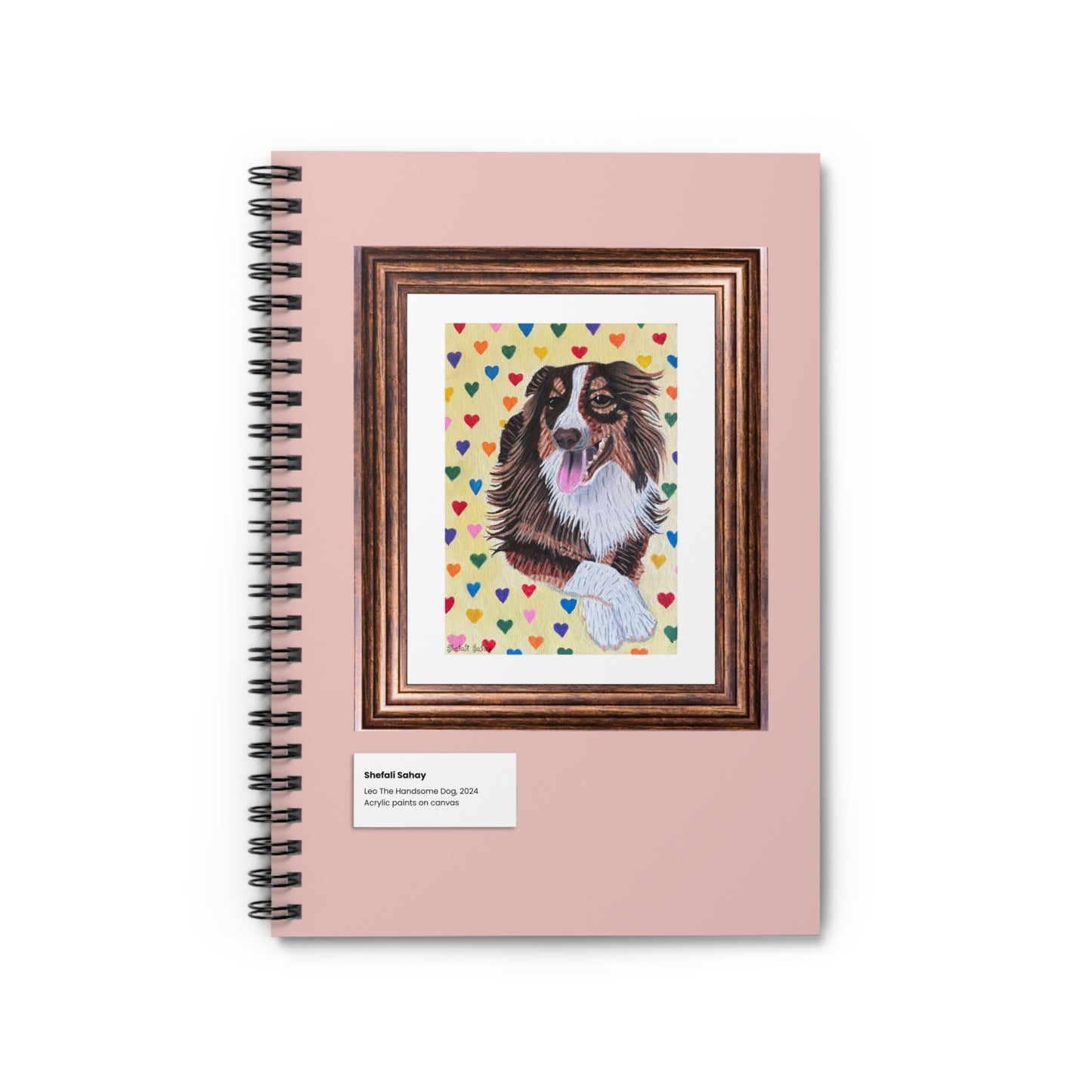 Leo The Handsome Dog | Spiral Notebook - Ruled Line