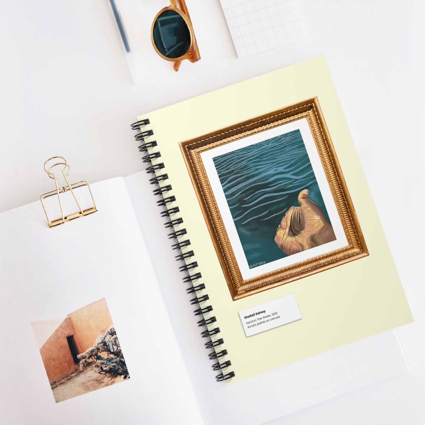 Hand In The Water | Spiral Notebook - Ruled Line
