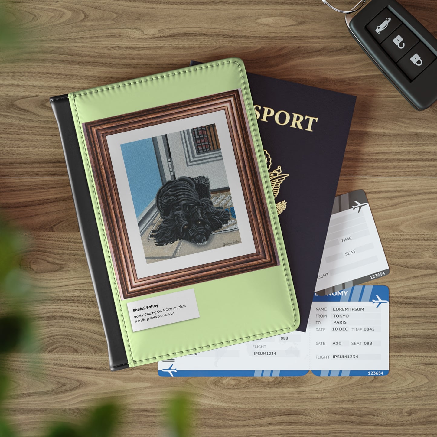 Rocky Chilling On A Corner | Passport Cover