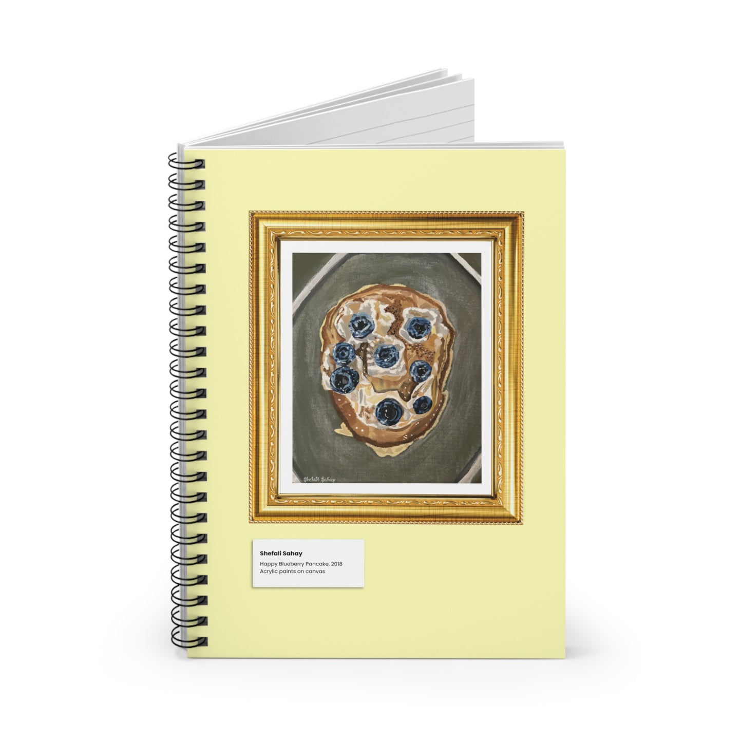 Happy Blueberry Pancake | Spiral Notebook - Ruled Line