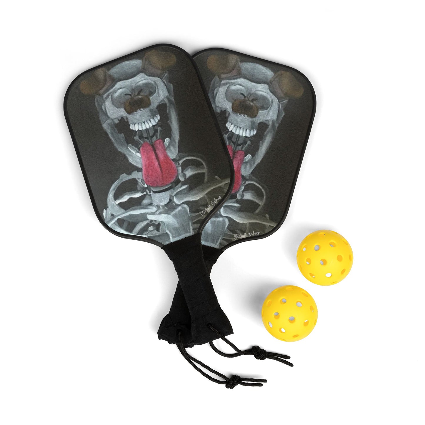Skeleton Taking A Snapchat Selfie | Pickleball Kit