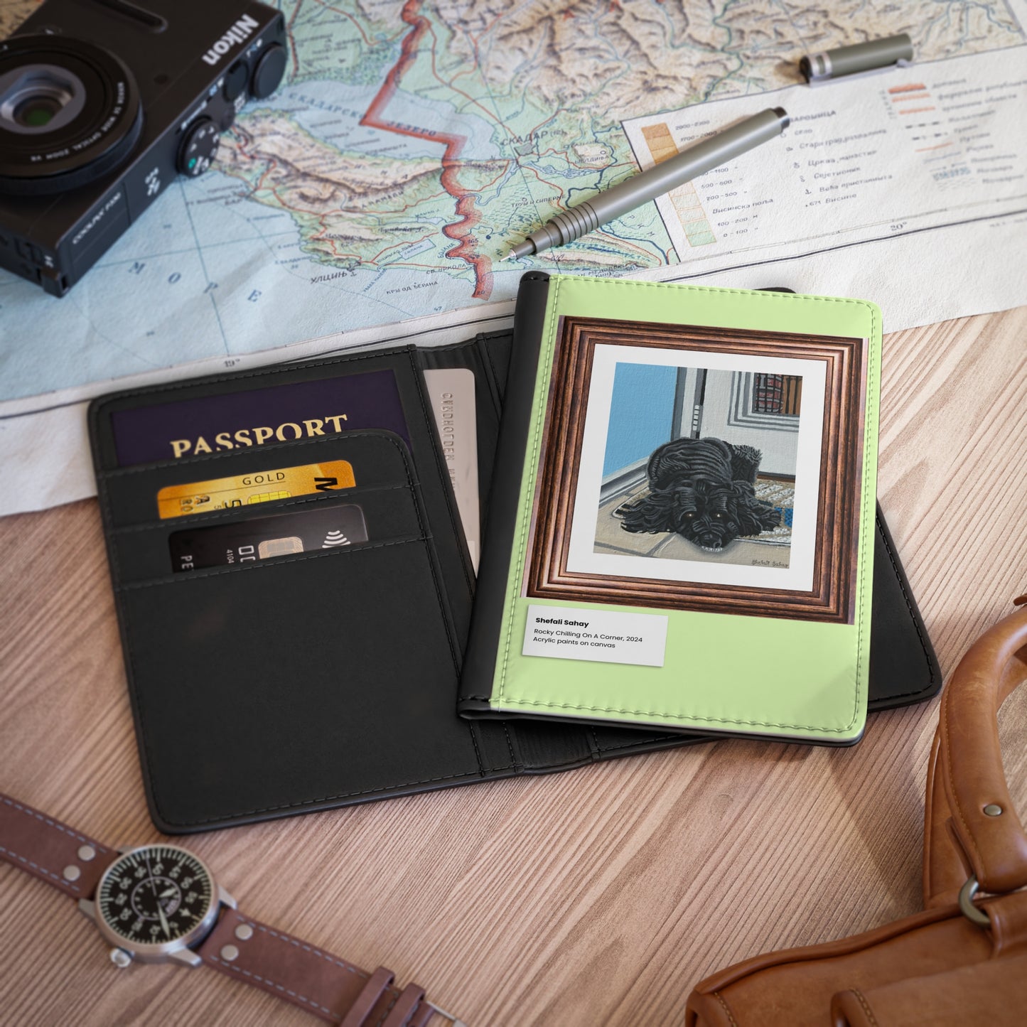 Rocky Chilling On A Corner | Passport Cover