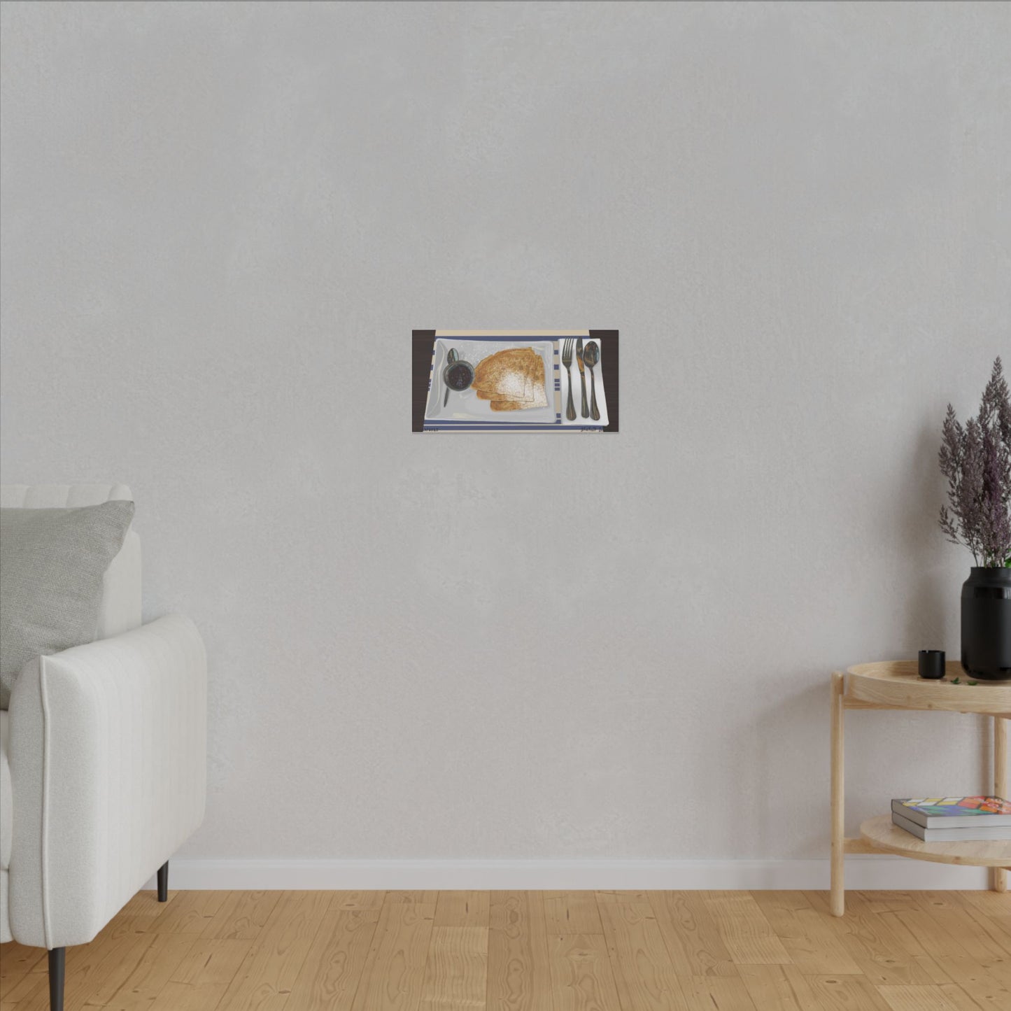 Crêpes With Strawberry Bliss | Matte Canvas, Stretched, 0.75"