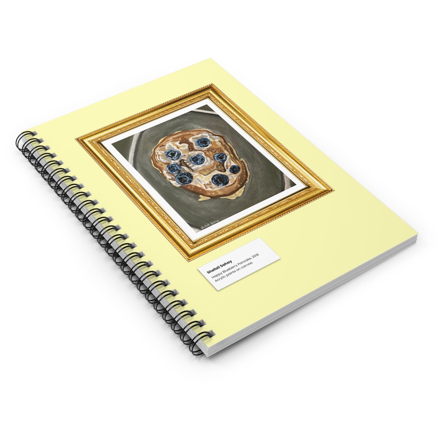 Happy Blueberry Pancake | Spiral Notebook - Ruled Line