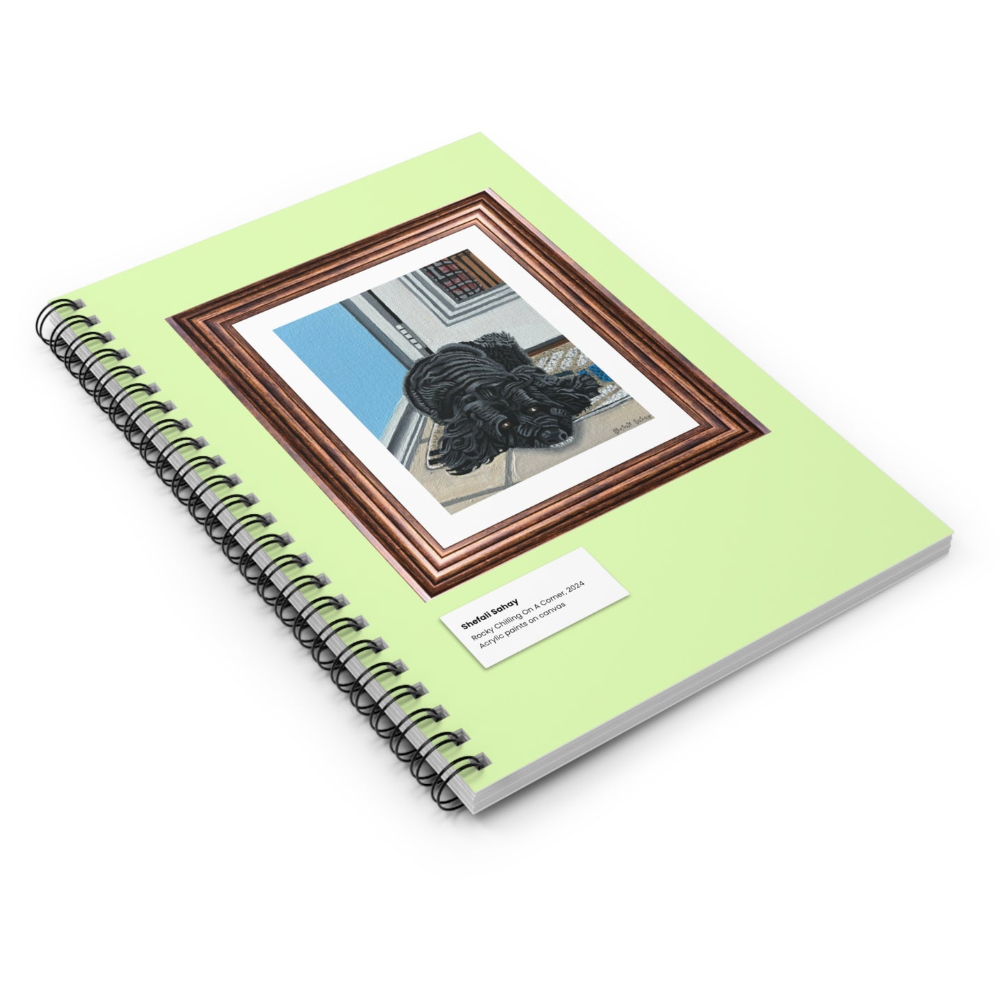 Rocky Chilling On A Corner | Spiral Notebook - Ruled Line