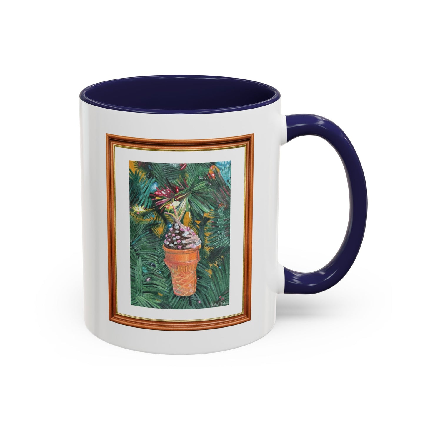 A Lifelike Ice Cream Ornament | Accent Coffee Mug (11, 15oz)