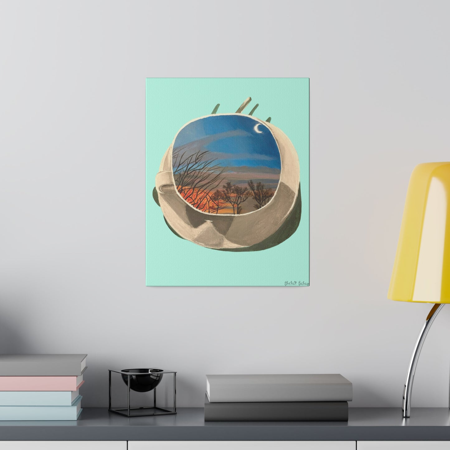 A Cup Of Sunrise | Matte Canvas, Stretched, 0.75"