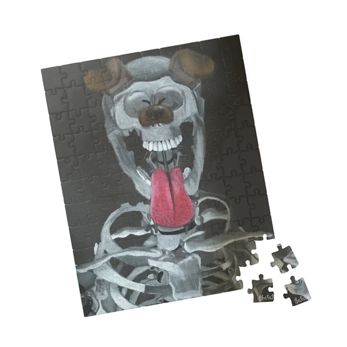 Skeleton Taking A Snapchat Selfie | Puzzle (110, 252, 520, 1014-piece)