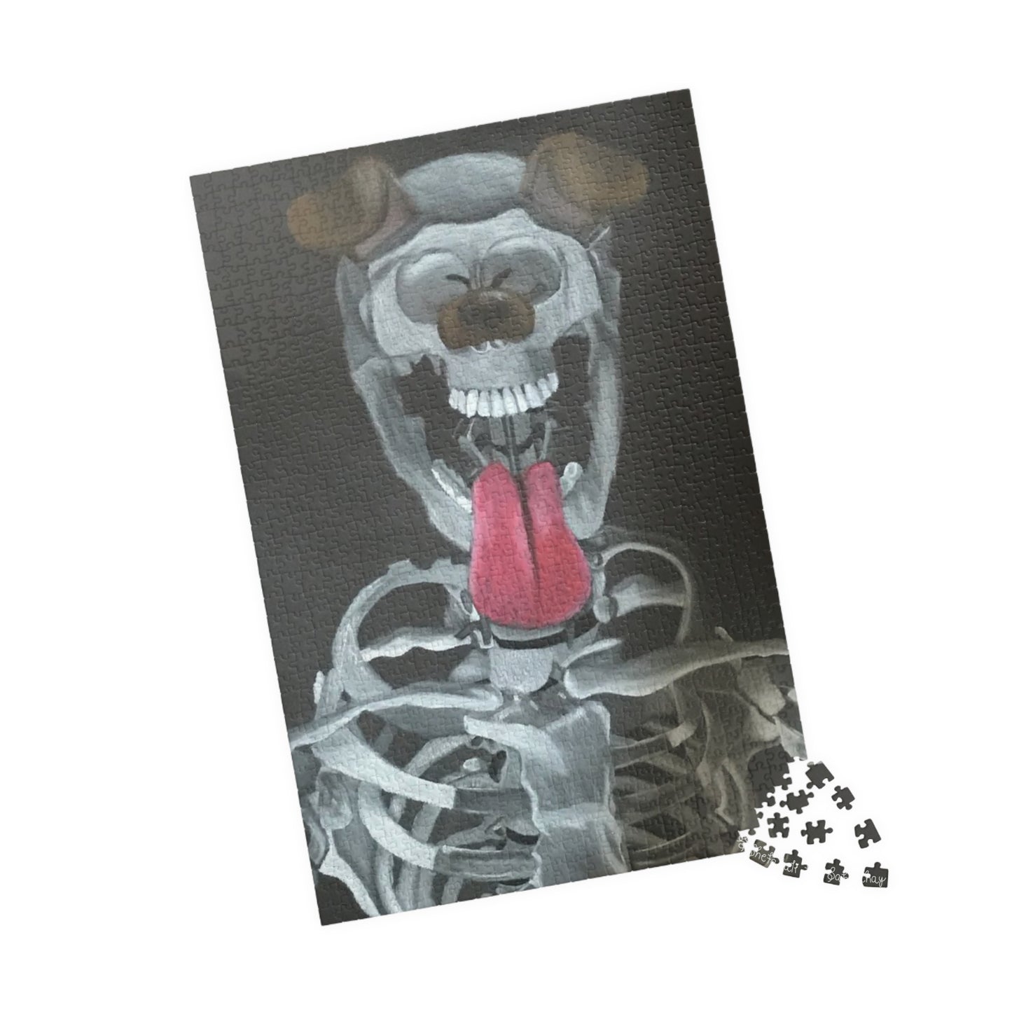 Skeleton Taking A Snapchat Selfie | Puzzle (110, 252, 520, 1014-piece)