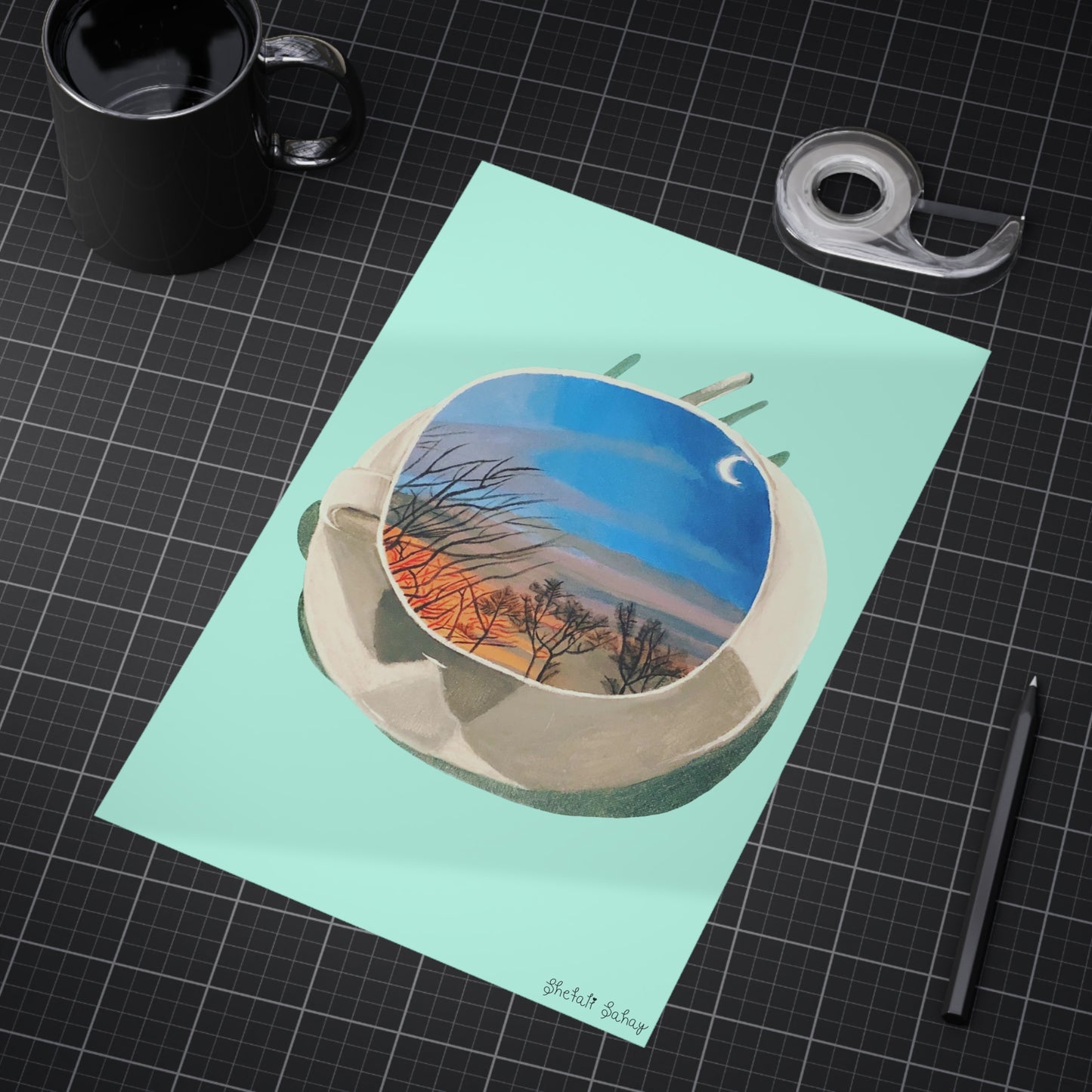 A Cup Of Sunrise | Unframed Prints