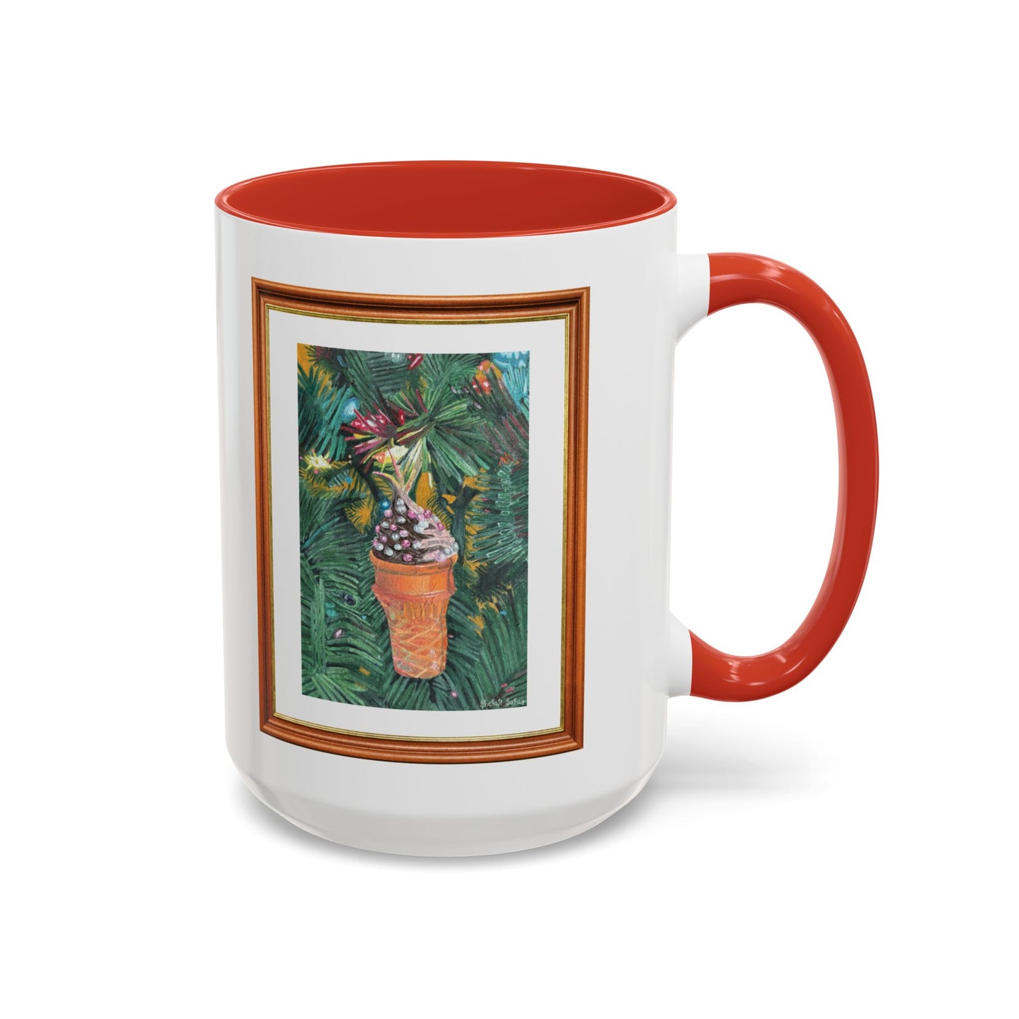 A Lifelike Ice Cream Ornament | Accent Coffee Mug (11, 15oz)