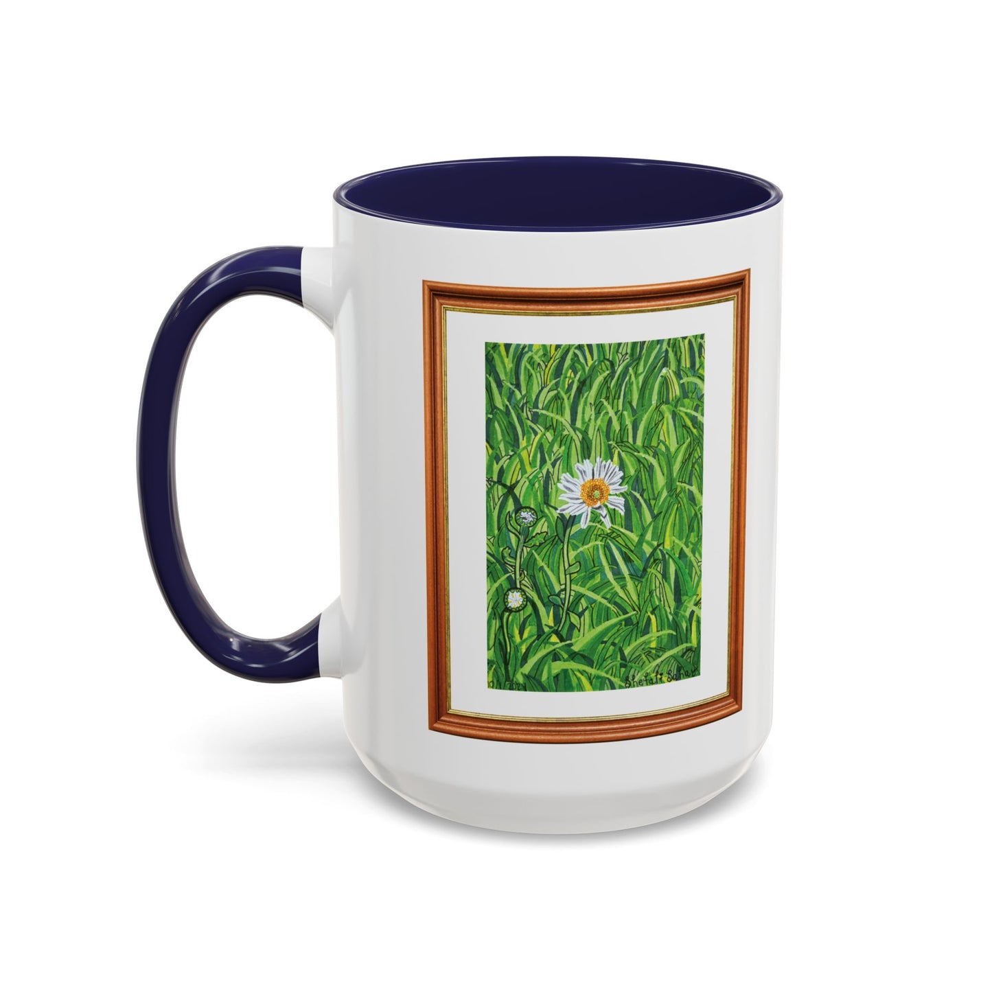 A Daisy In Bloom | Accent Coffee Mug (11, 15oz)