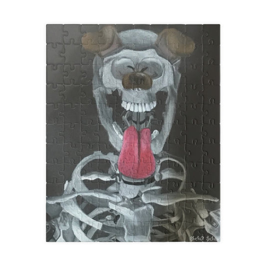 Skeleton Taking A Snapchat Selfie | Puzzle (110, 252, 520, 1014-piece)