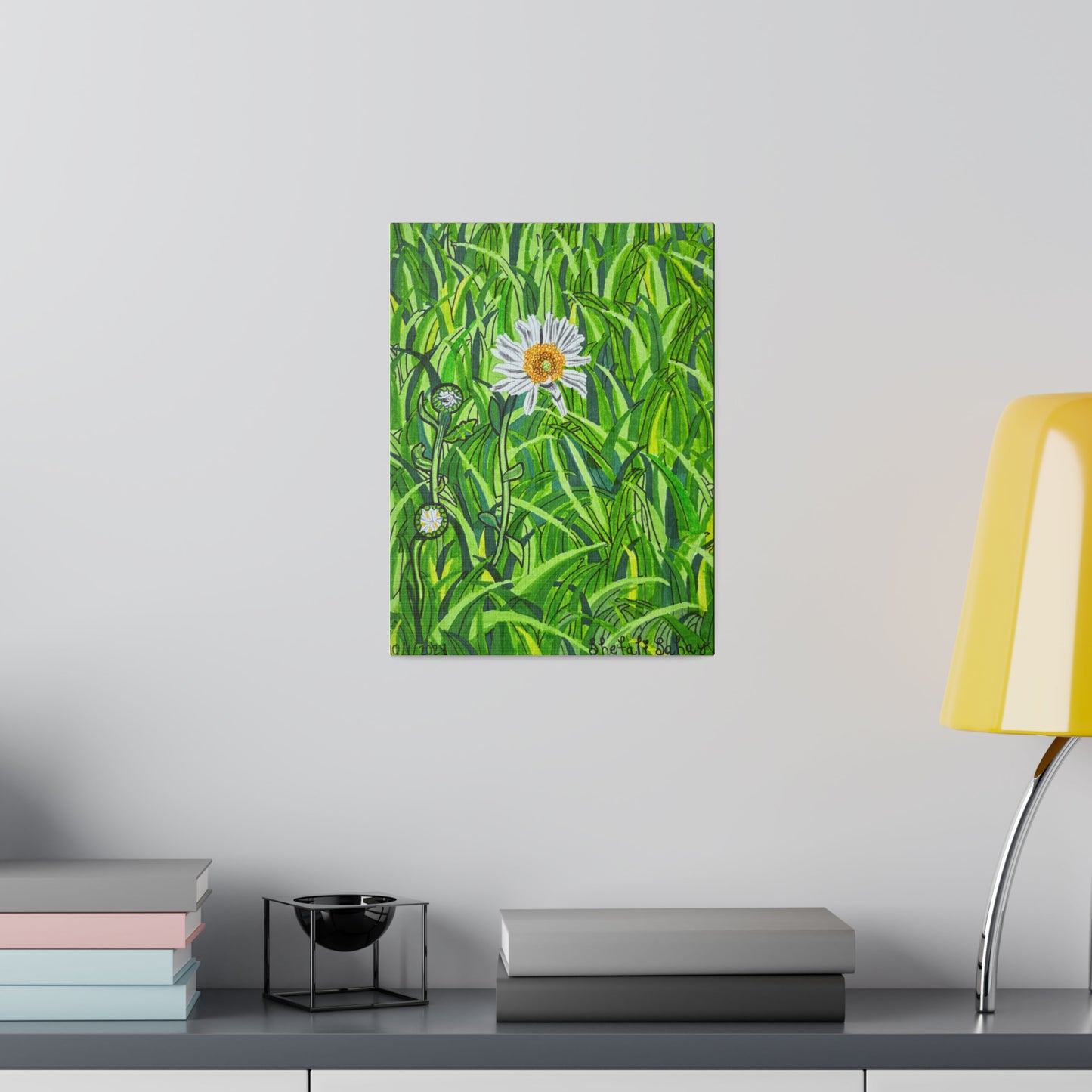 A Daisy In Bloom | Matte Canvas, Stretched, 0.75"