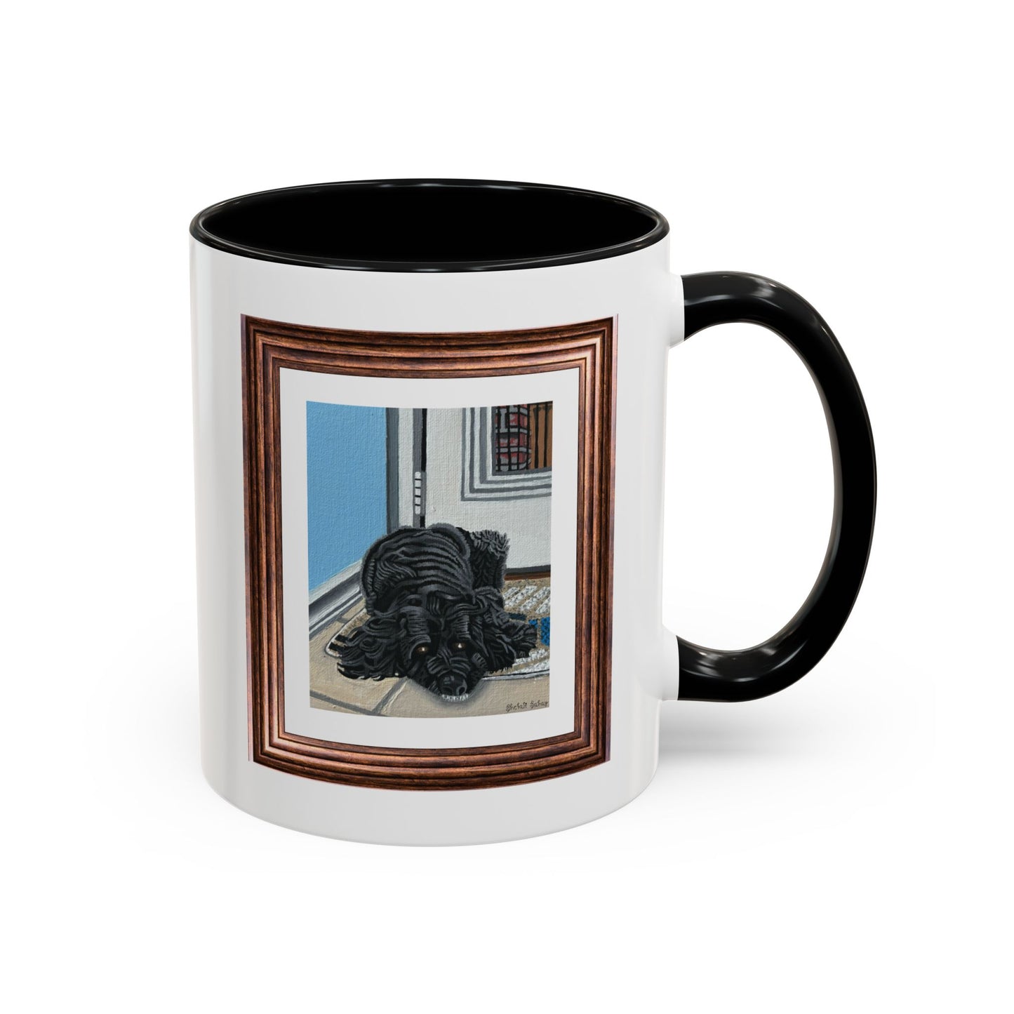 Rocky Chilling On A Corner | Accent Coffee Mug (11, 15oz)