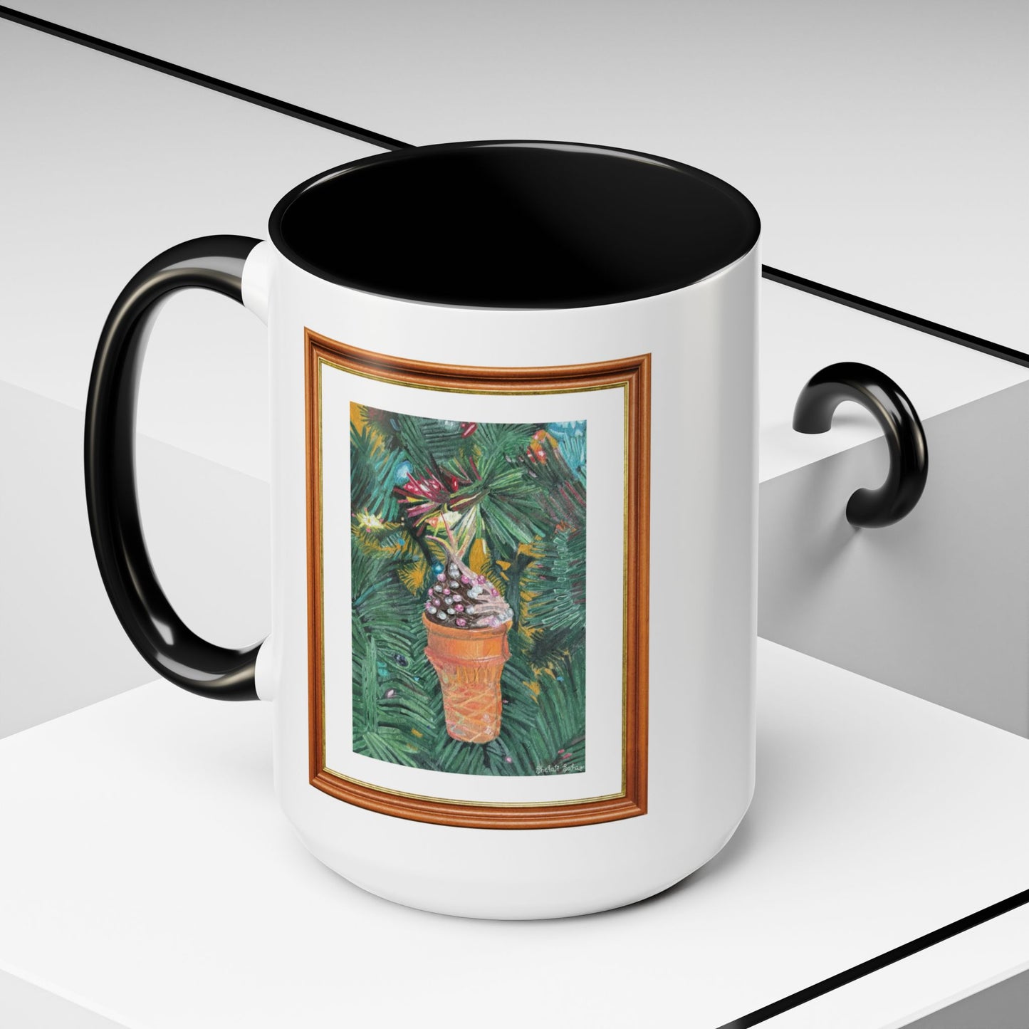 A Lifelike Ice Cream Ornament | Accent Coffee Mug (11, 15oz)