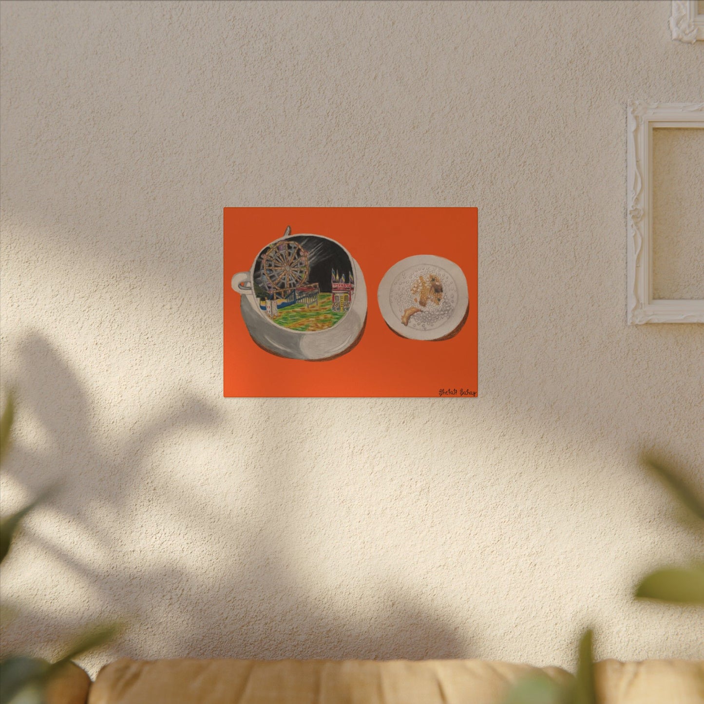 A Cup of Warren Expo with a Side of Fried Oreo | Matte Canvas, Stretched, 0.75"