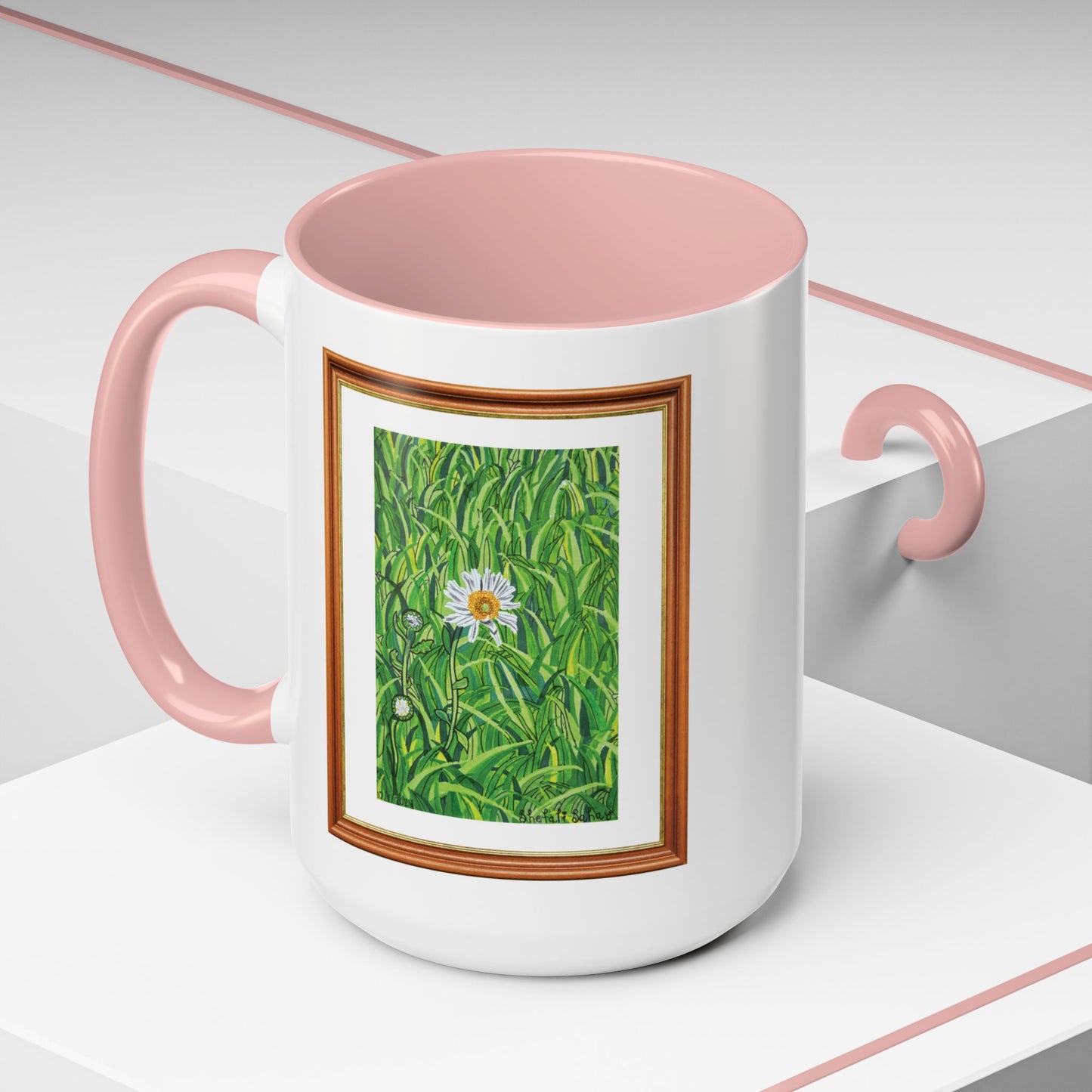 A Daisy In Bloom | Accent Coffee Mug (11, 15oz)