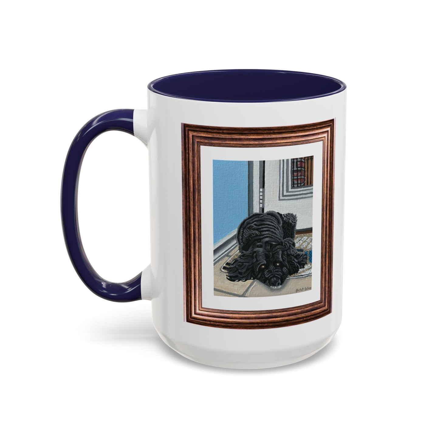 Rocky Chilling On A Corner | Accent Coffee Mug (11, 15oz)