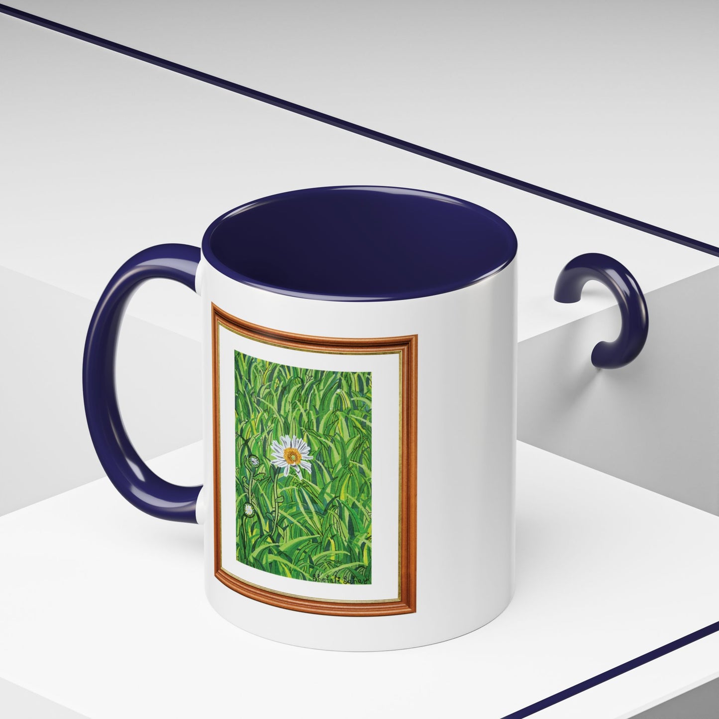 A Daisy In Bloom | Accent Coffee Mug (11, 15oz)