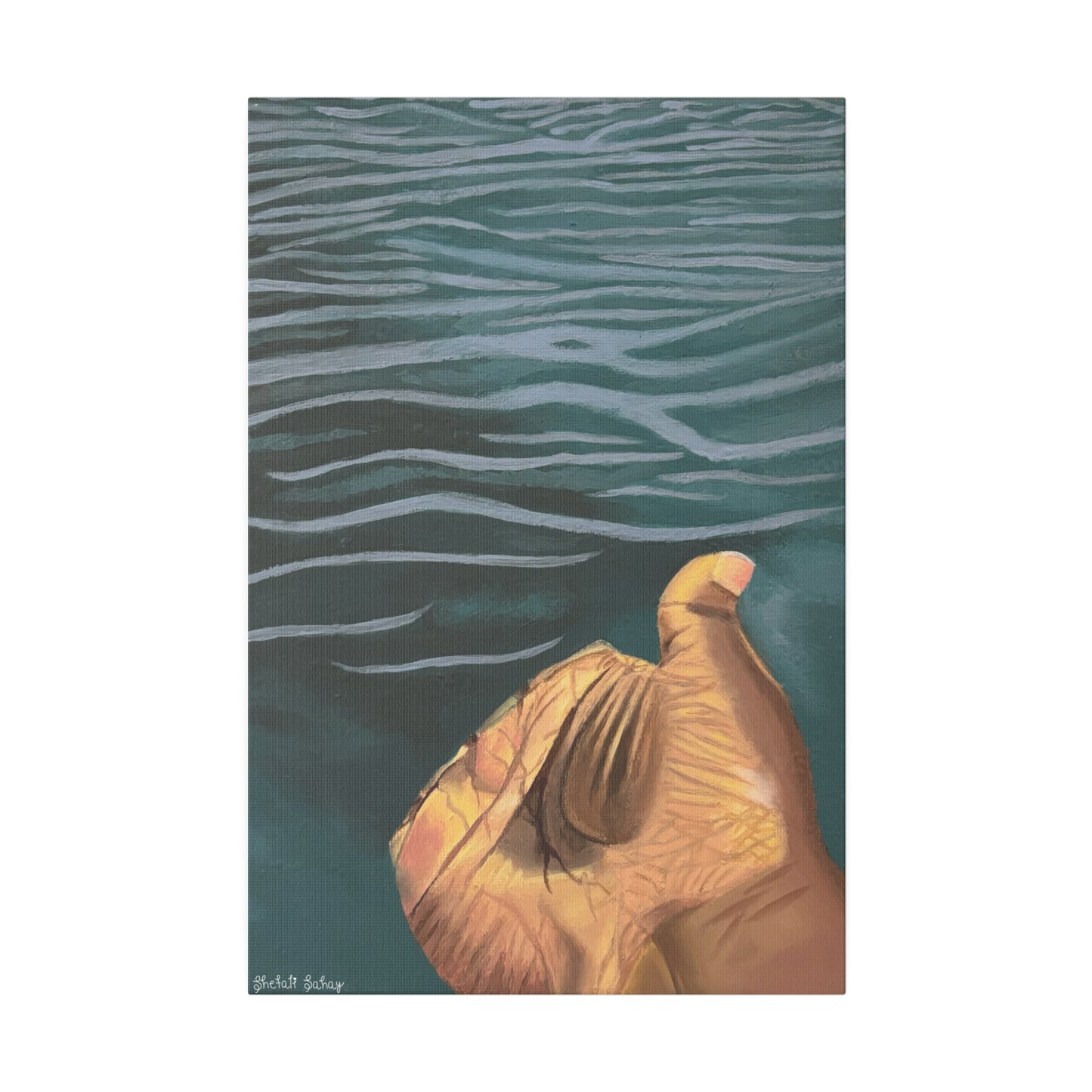 Hand In The Water | Matte Canvas, Stretched, 0.75"