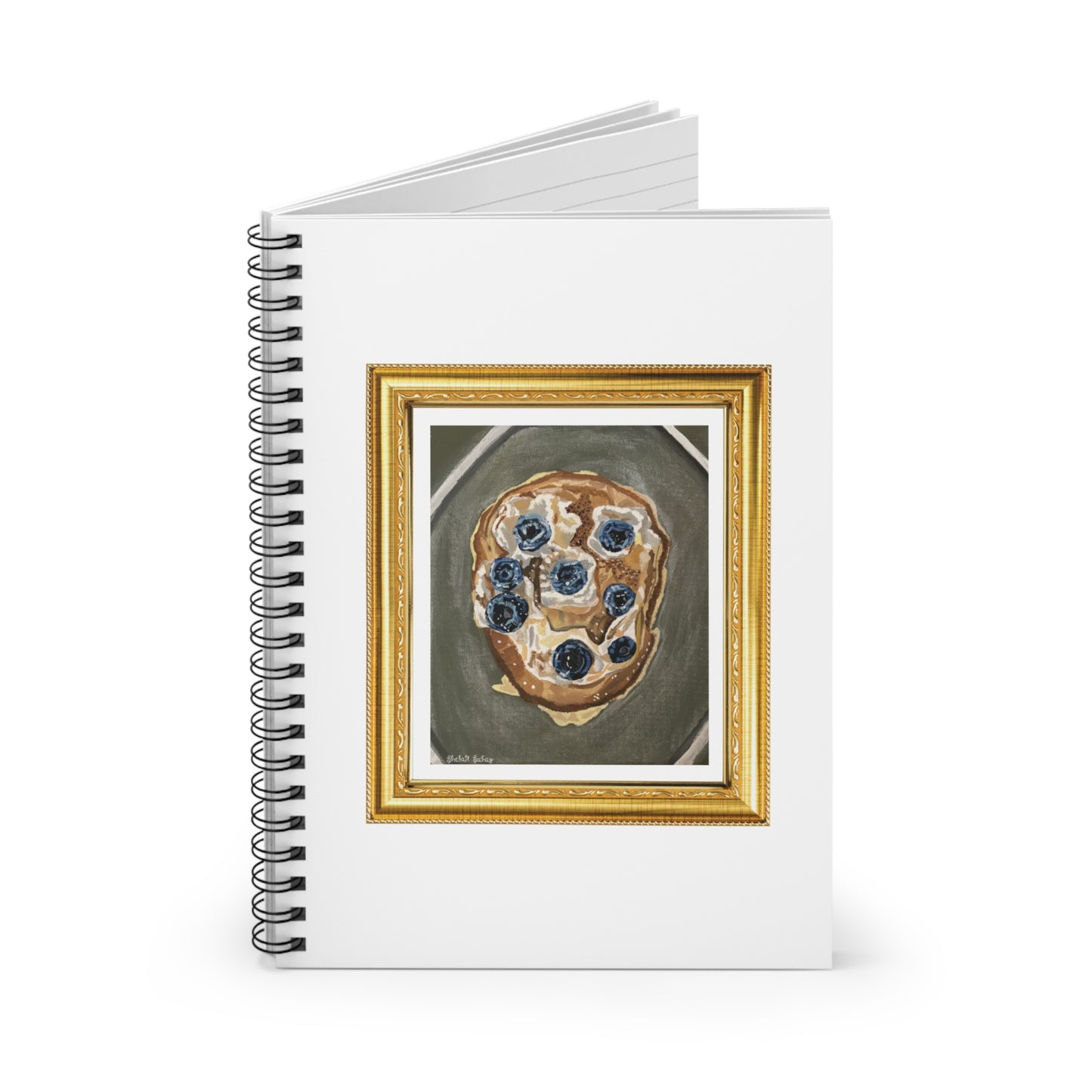 Happy Blueberry Pancake | Spiral Notebook - Ruled Line