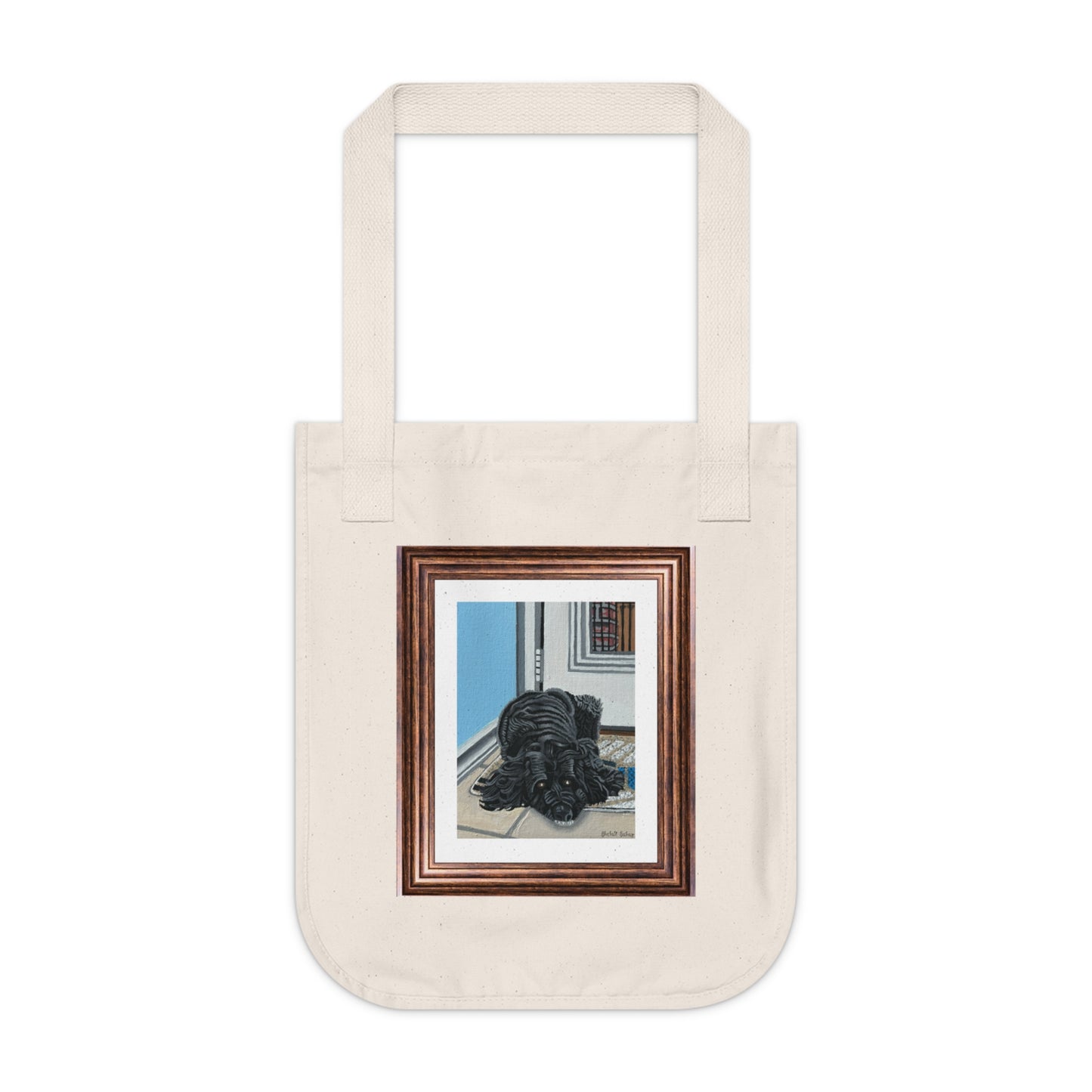 Rocky Chilling On A Corner | Organic Canvas Tote Bag