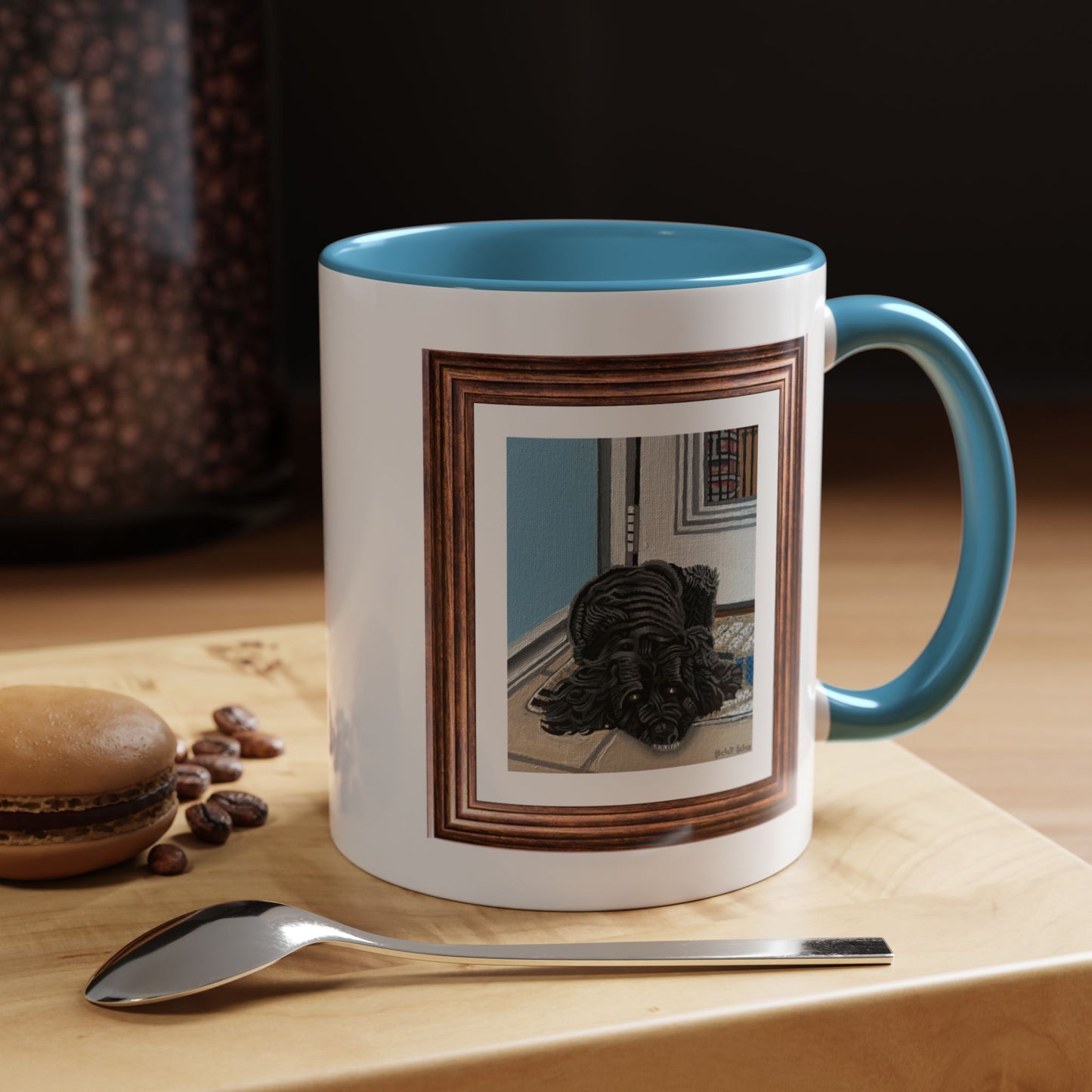 Rocky Chilling On A Corner | Accent Coffee Mug (11, 15oz)