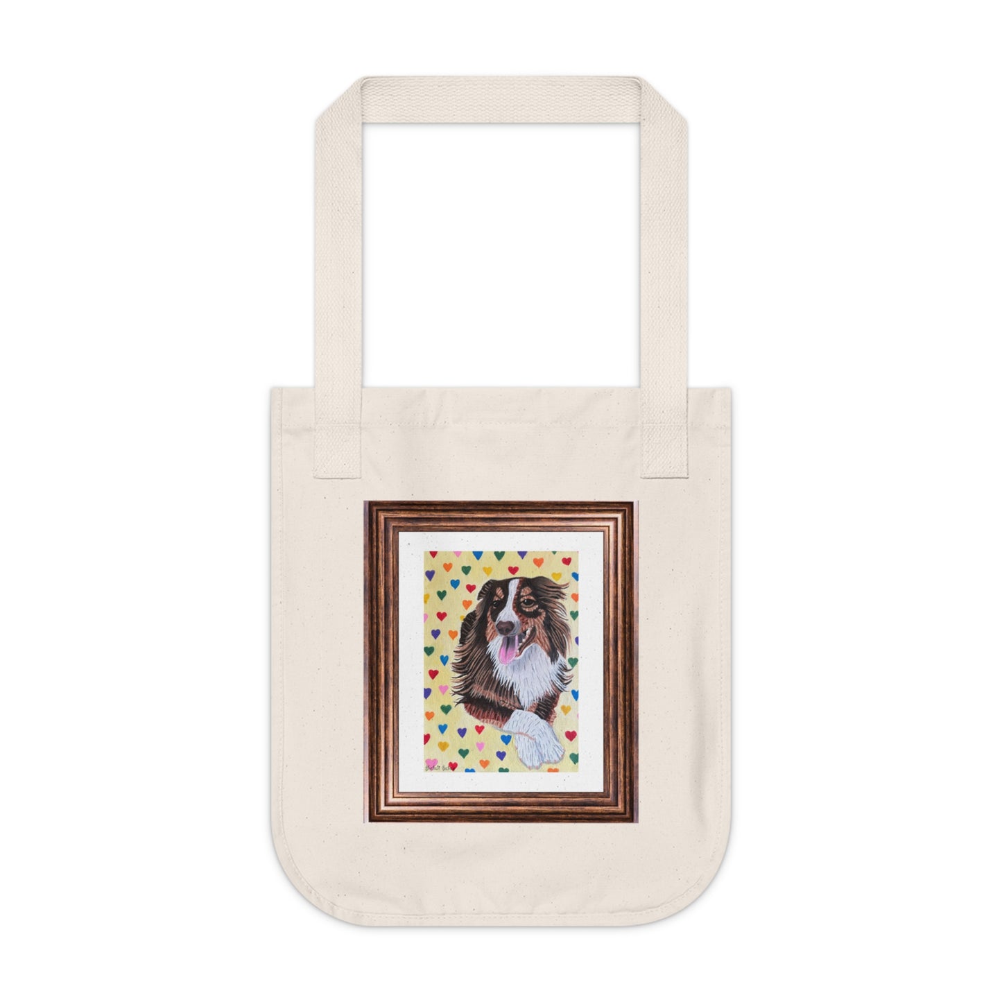 Leo The Handsome Dog | Organic Canvas Tote Bag