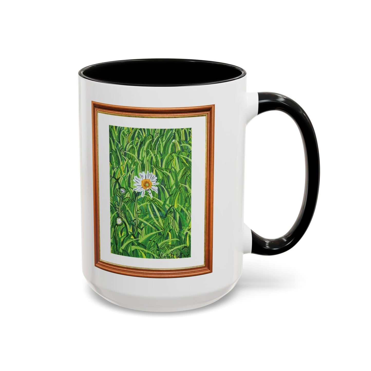 A Daisy In Bloom | Accent Coffee Mug (11, 15oz)