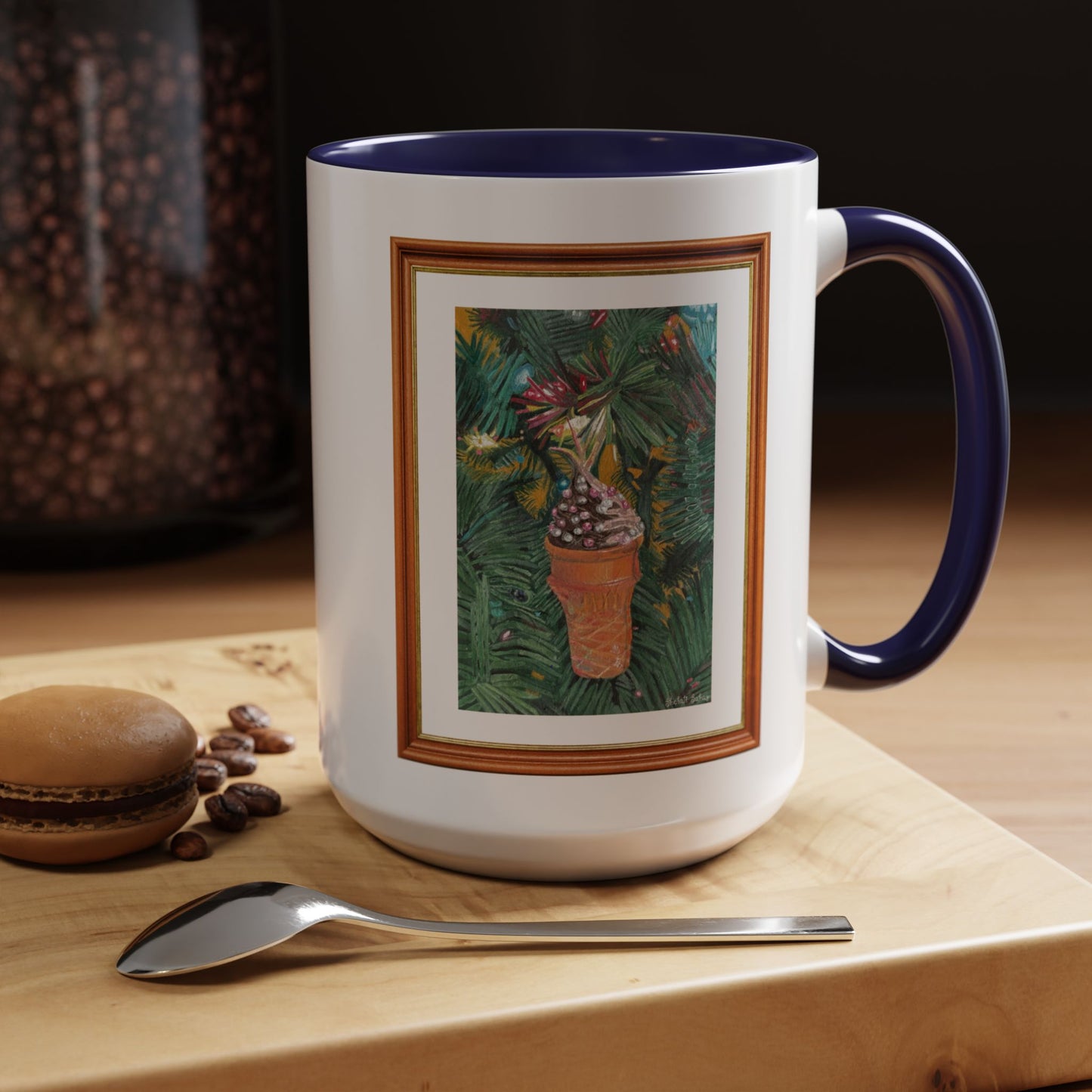 A Lifelike Ice Cream Ornament | Accent Coffee Mug (11, 15oz)