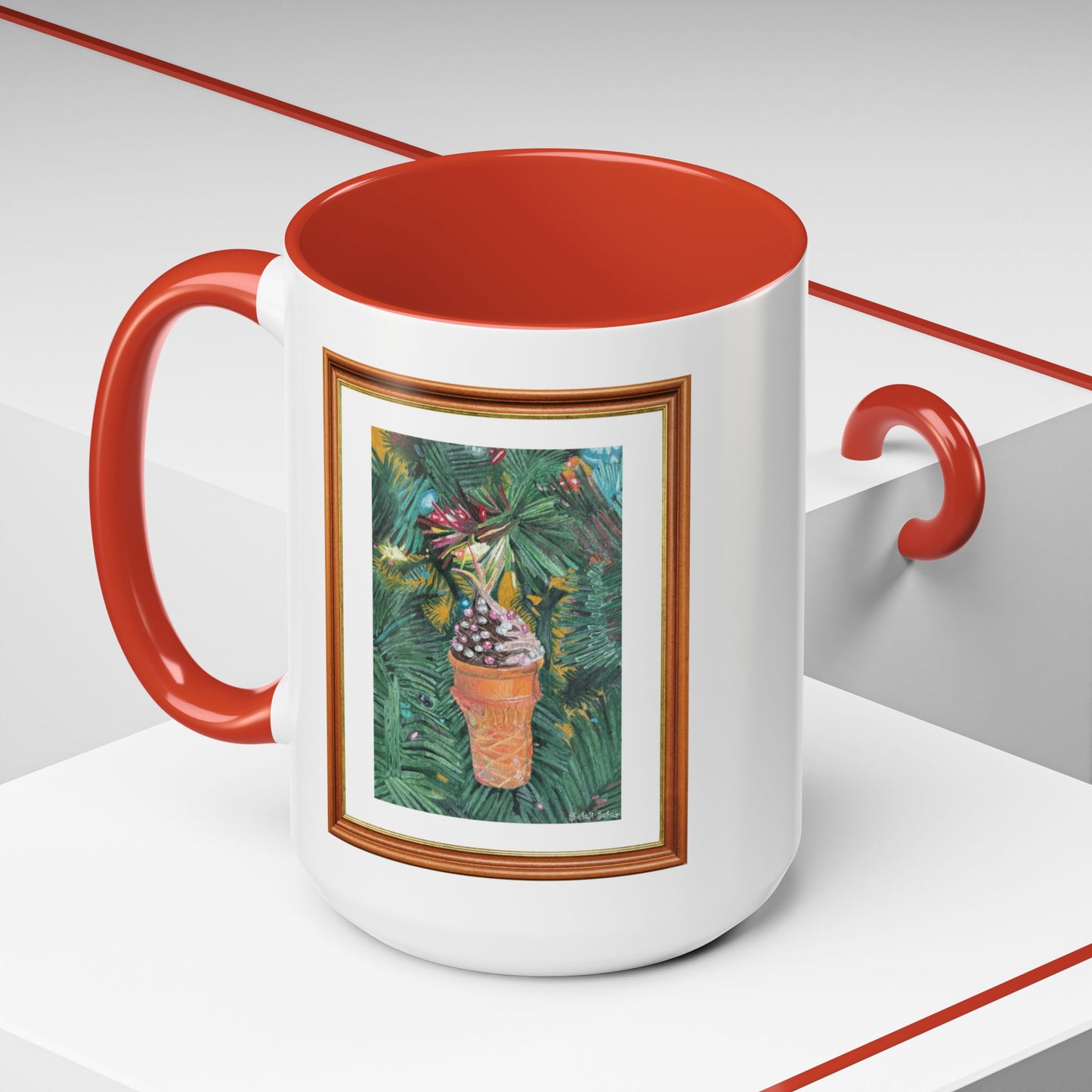 A Lifelike Ice Cream Ornament | Accent Coffee Mug (11, 15oz)