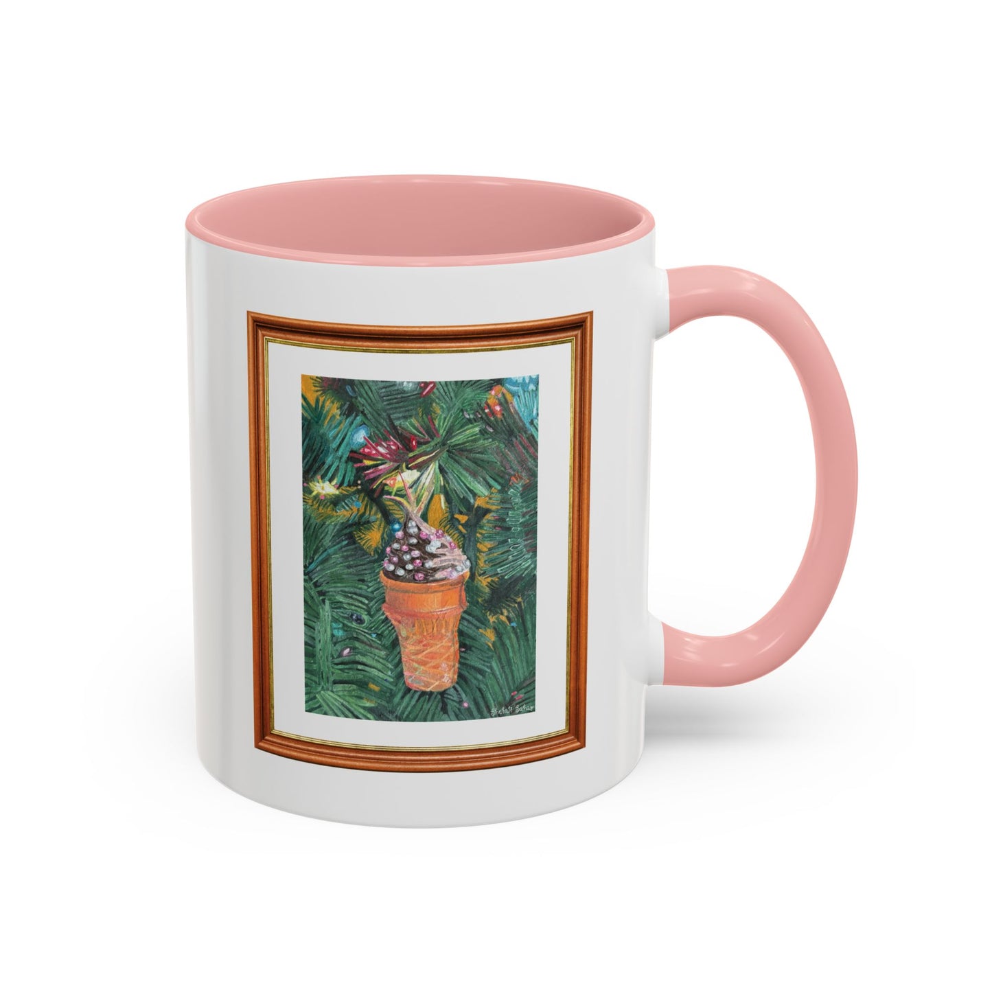 A Lifelike Ice Cream Ornament | Accent Coffee Mug (11, 15oz)