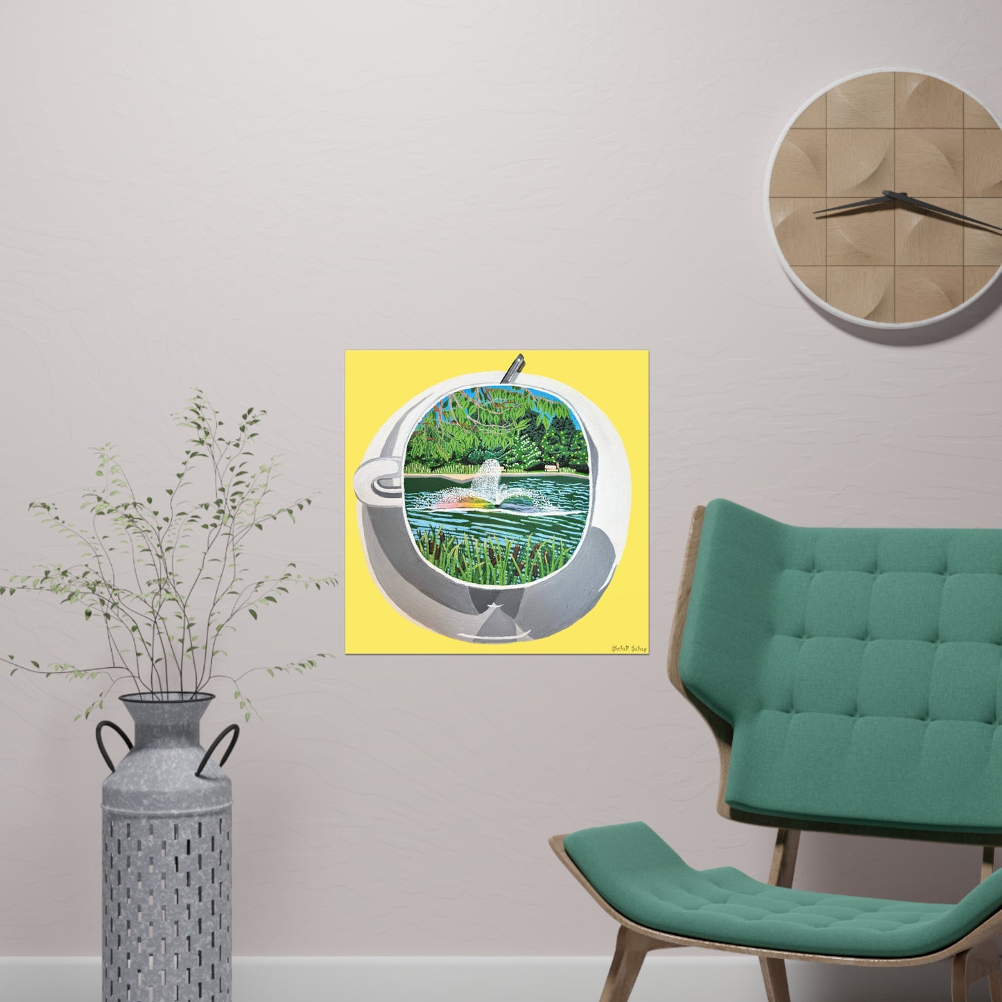 A Cup Of Watchung Lake | Matte Paper Poster