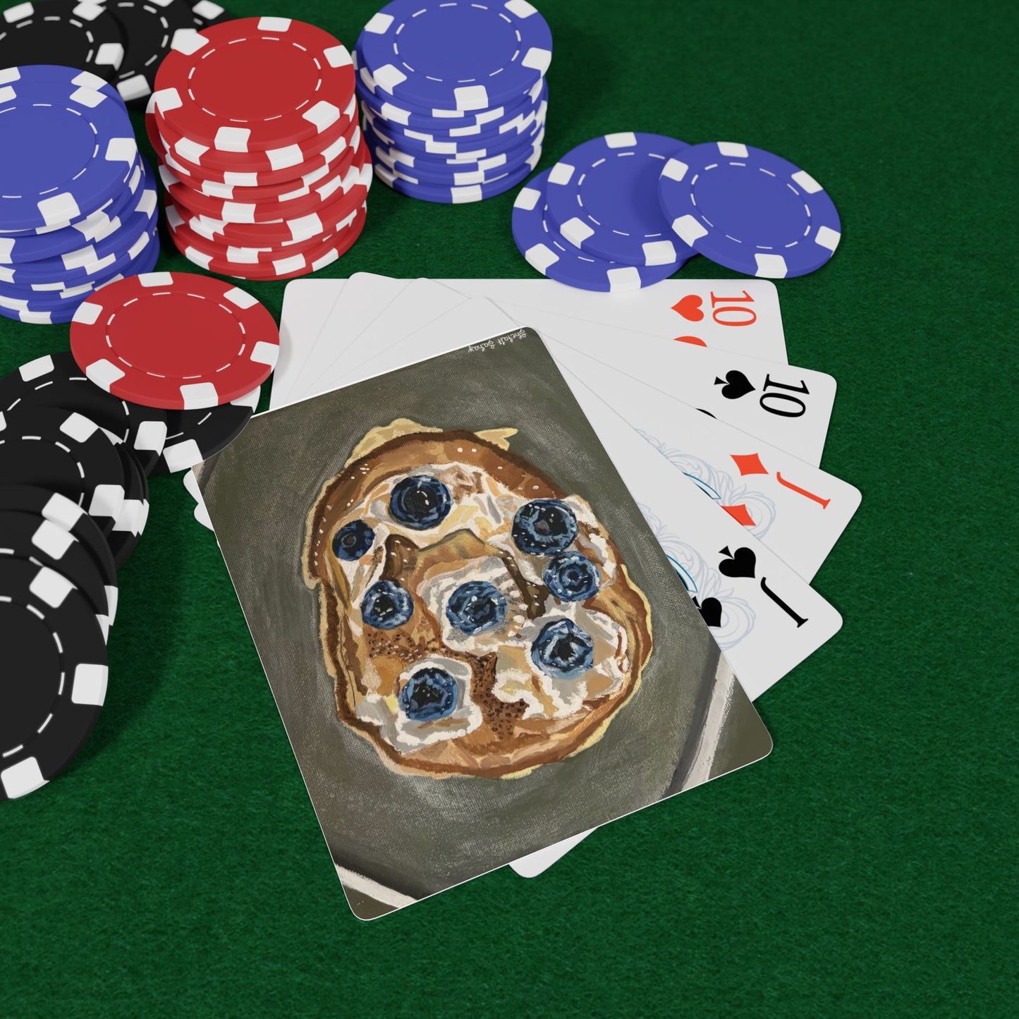 Happy Blueberry Pancake | Playing Cards
