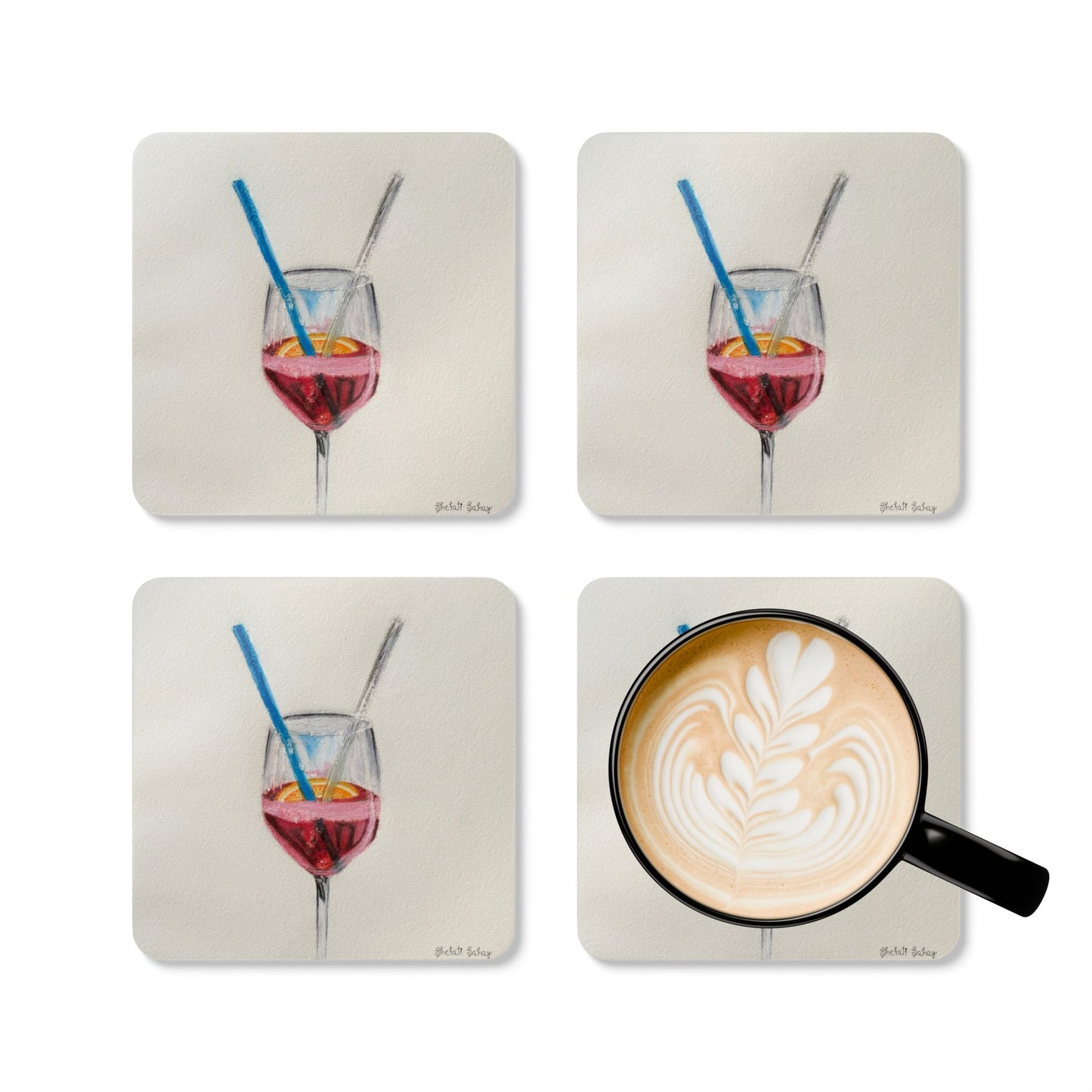 Shirley Temple | Corkwood Coaster Set