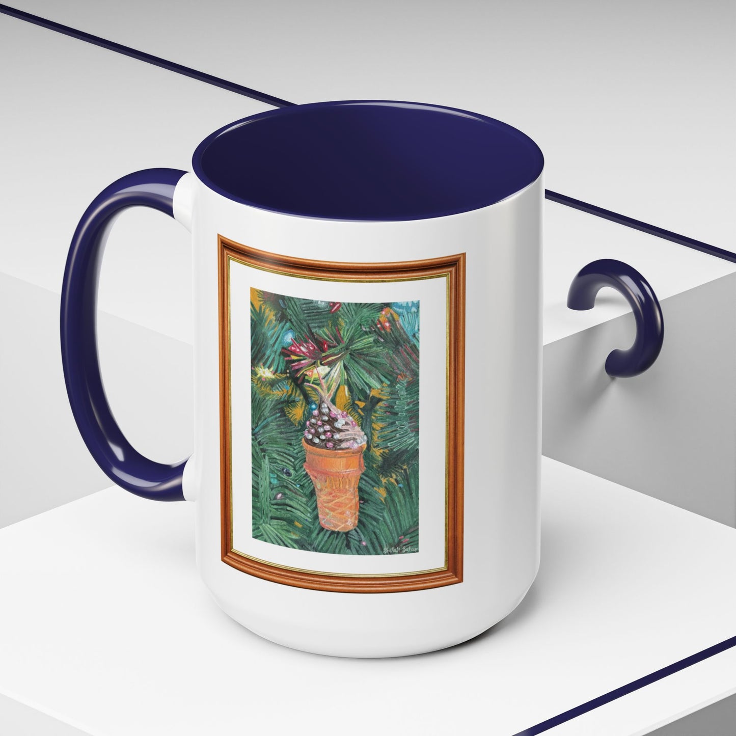 A Lifelike Ice Cream Ornament | Accent Coffee Mug (11, 15oz)