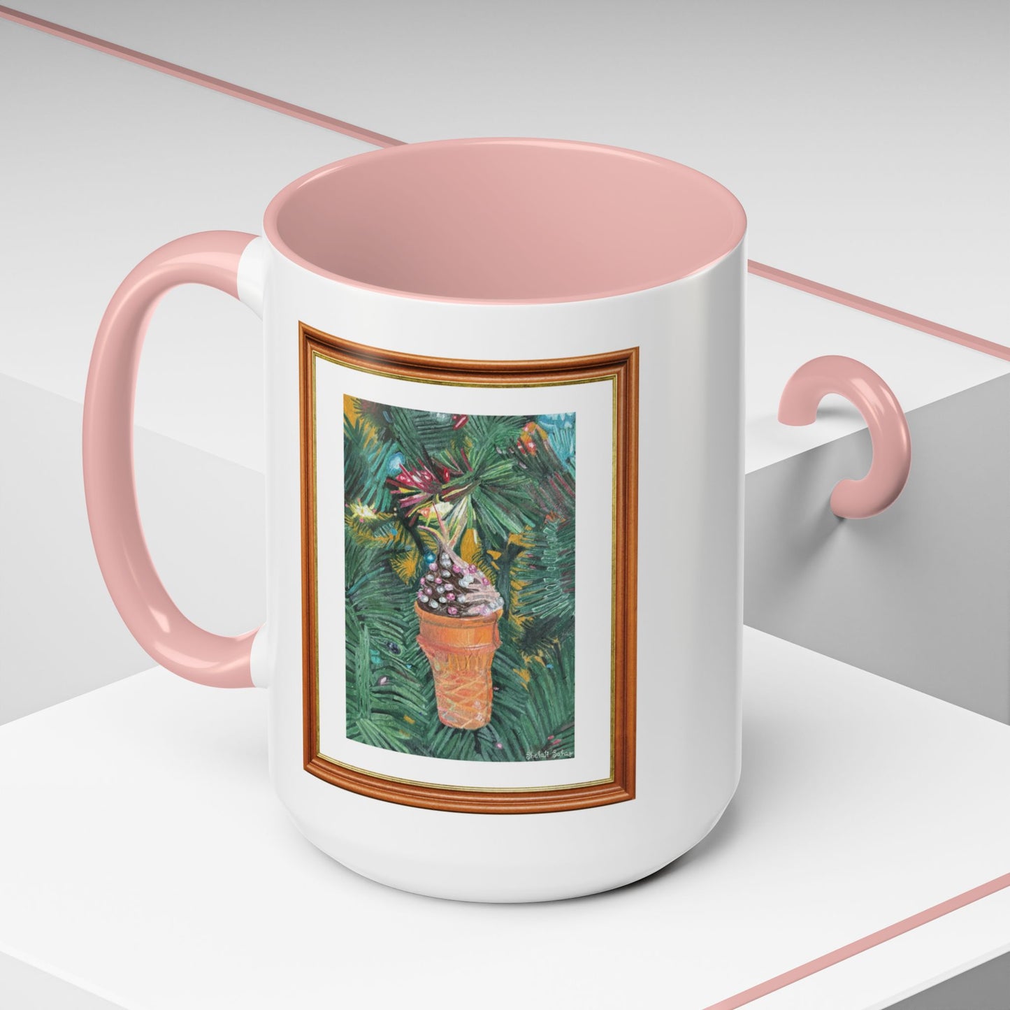 A Lifelike Ice Cream Ornament | Accent Coffee Mug (11, 15oz)