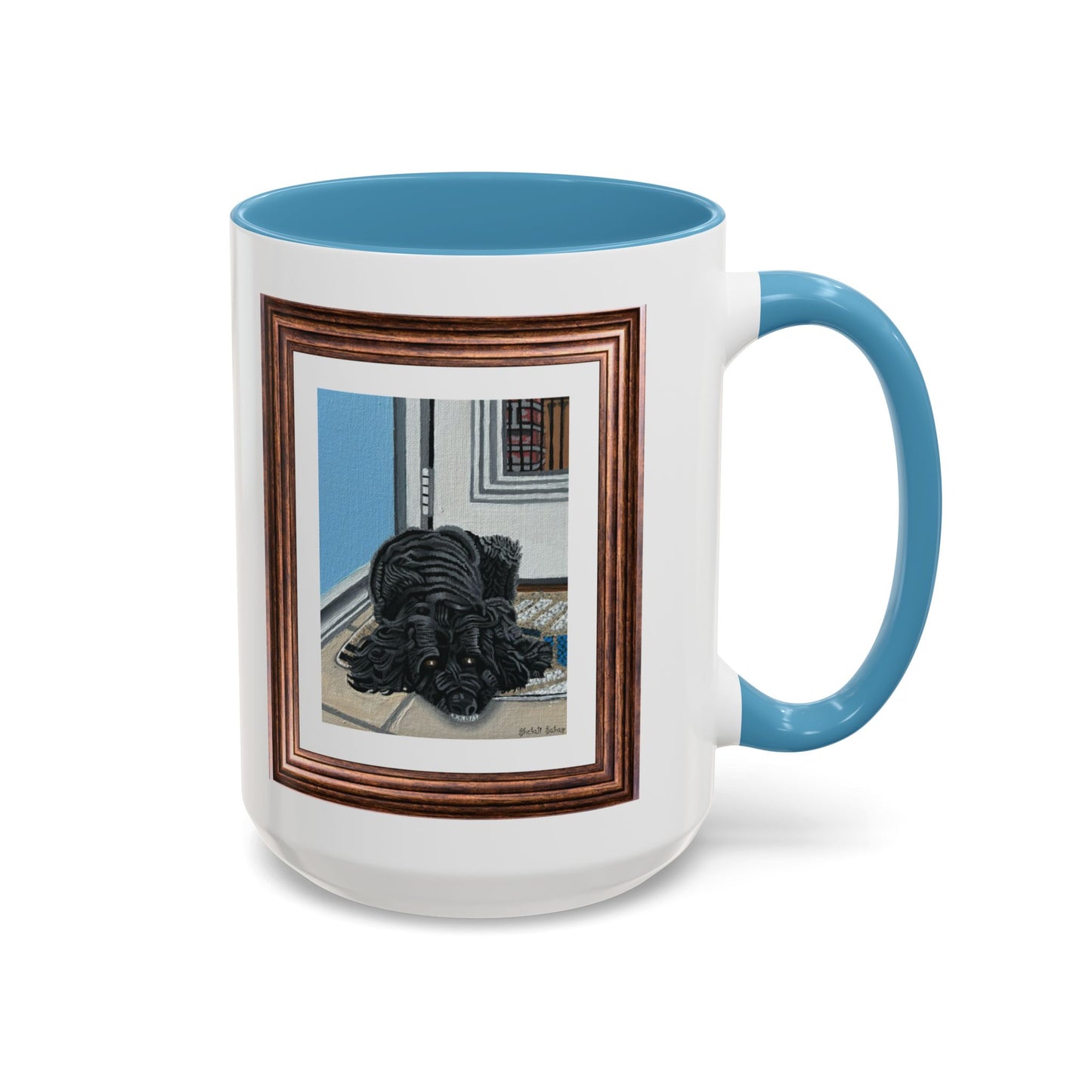 Rocky Chilling On A Corner | Accent Coffee Mug (11, 15oz)