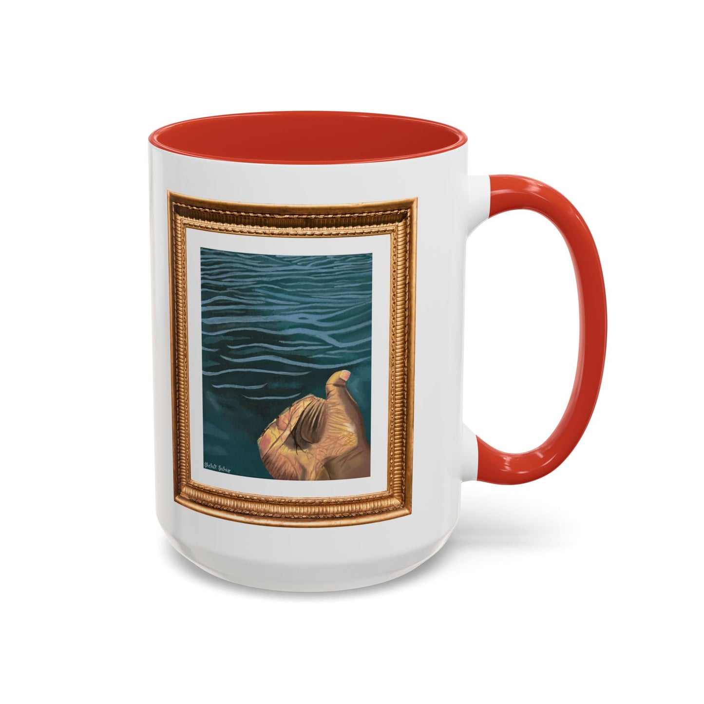 Hand In The Water | Accent Coffee Mug (11, 15oz)