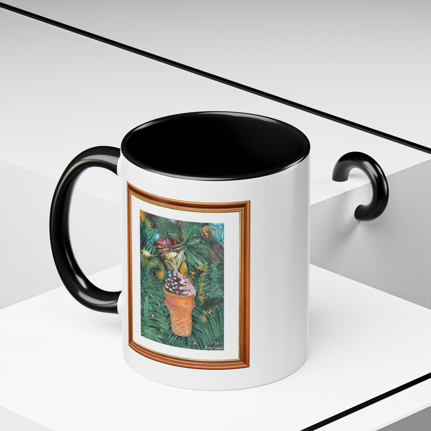 A Lifelike Ice Cream Ornament | Accent Coffee Mug (11, 15oz)